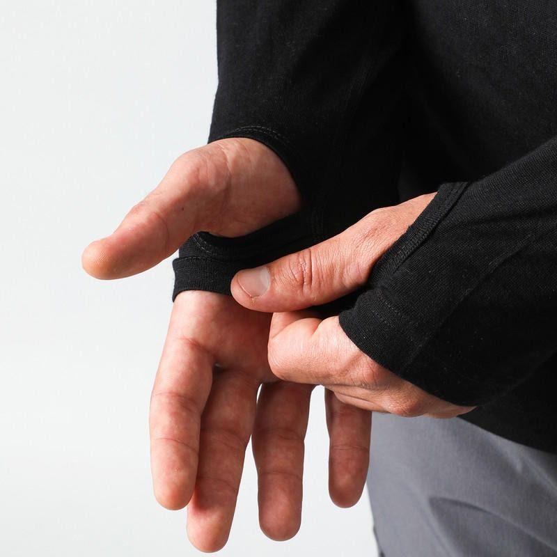 Primera Andesgear Hombre Capa Lana Merino Negro-3