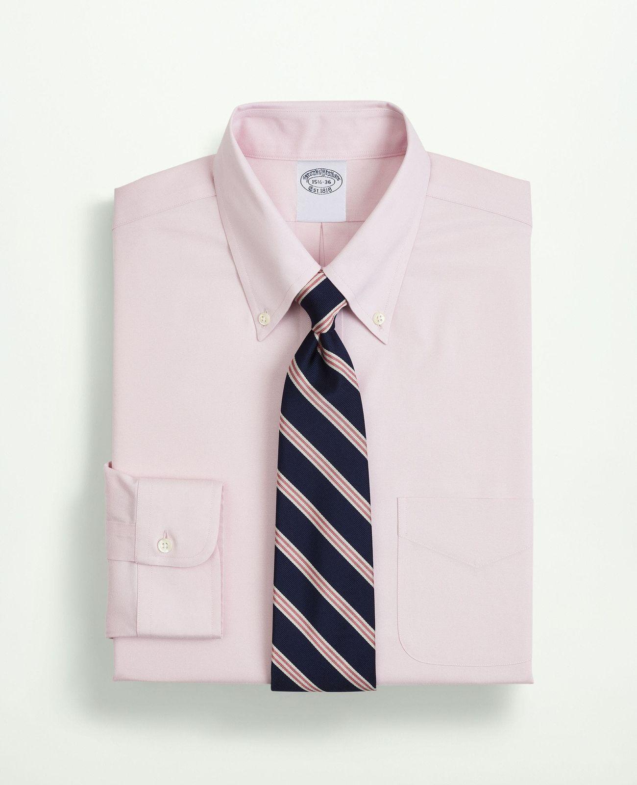 Camisa Slim Non-Iron Oxford Rojo-0