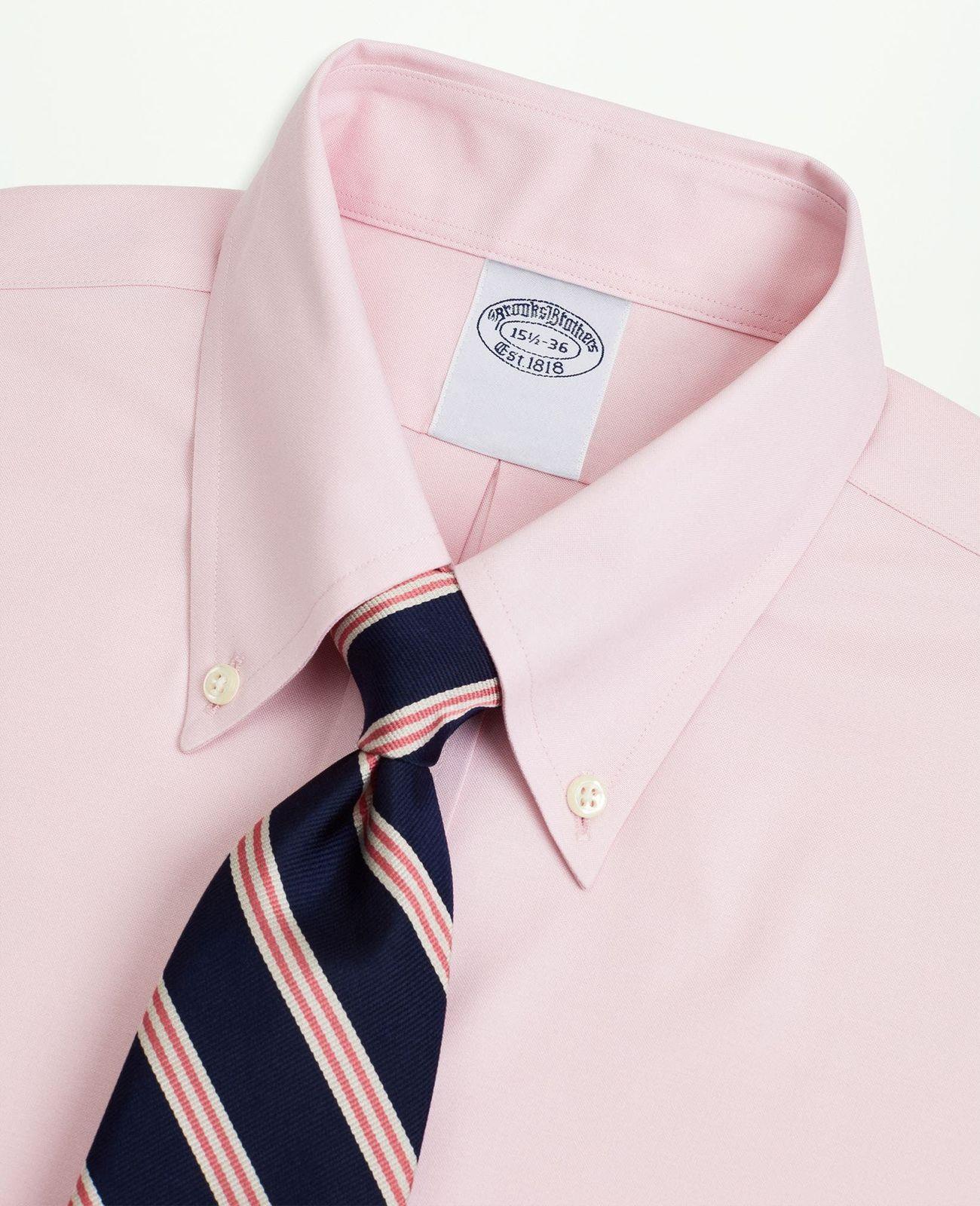 Camisa Slim Non-Iron Oxford Rojo-1