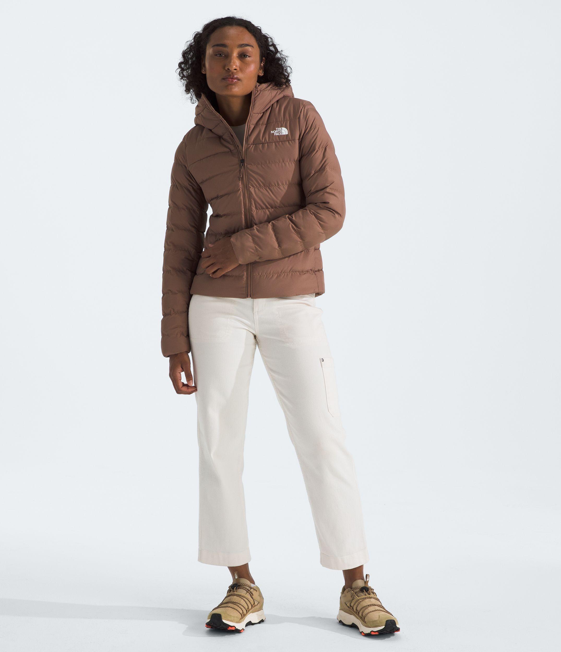Chaqueta TNF Mujer De Pluma Aconcagua 3 Hoodie Café-3