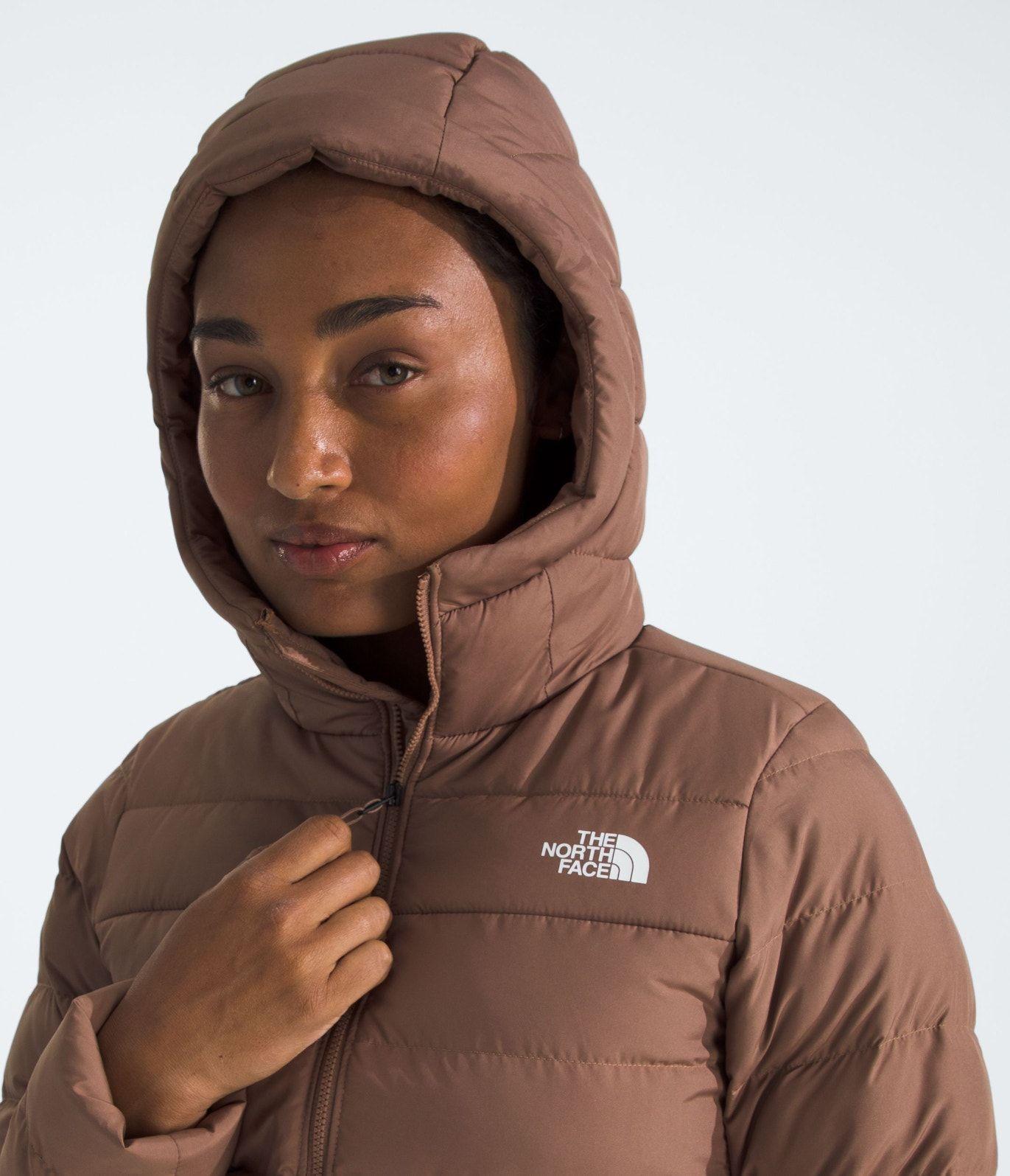 Chaqueta TNF Mujer De Pluma Aconcagua 3 Hoodie Café-5