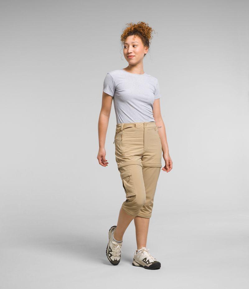 Pantalon The North Face Mujer Trekking Bridgeway Zip Off Beige-0