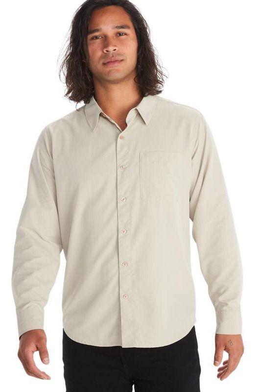 Camisa Marmot Hombre Manga Larga Aerobora Ls Beige-0
