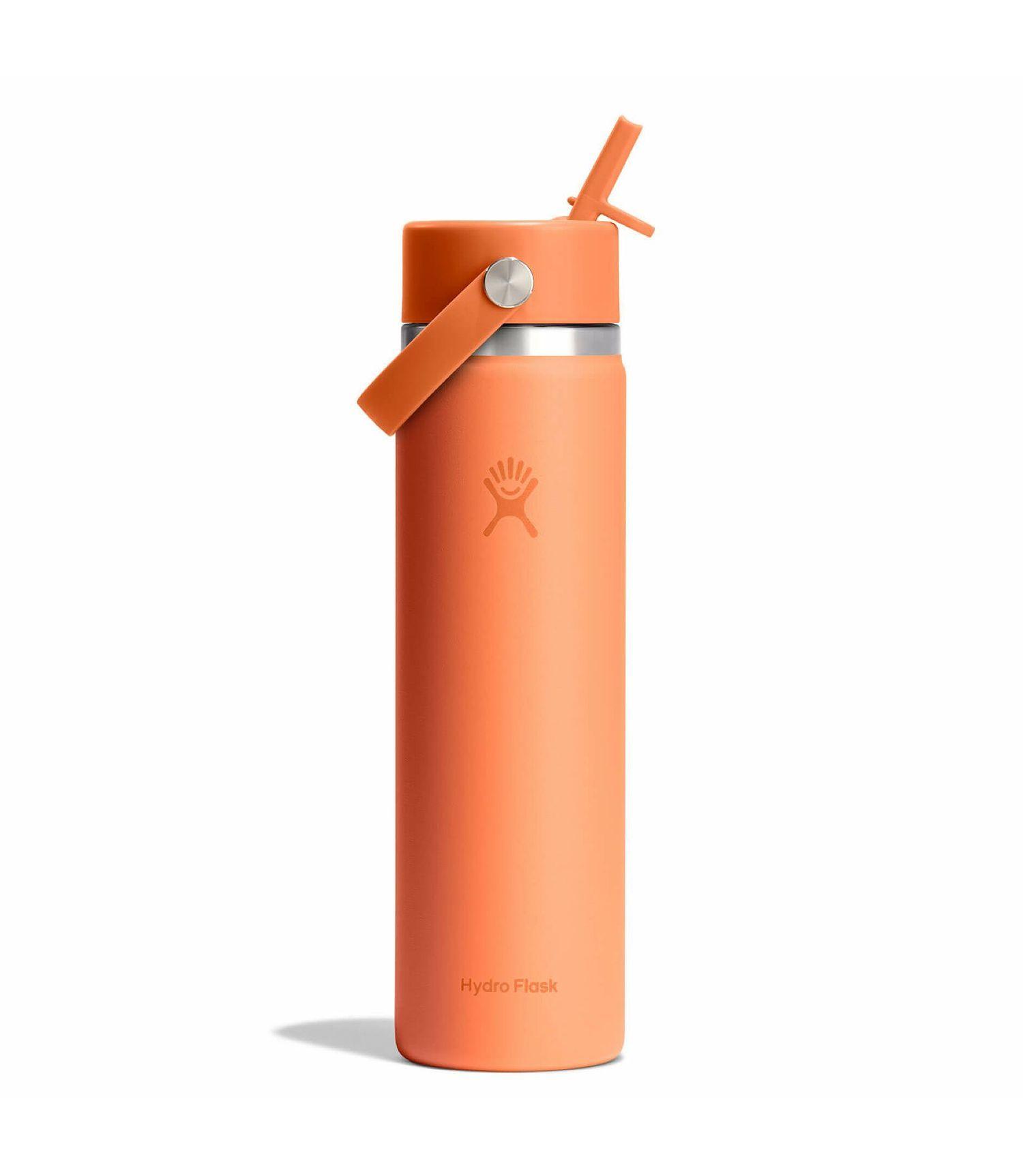 Botella Hydroflask Boca Ancha Con Bombilla 710Ml Naranja-0