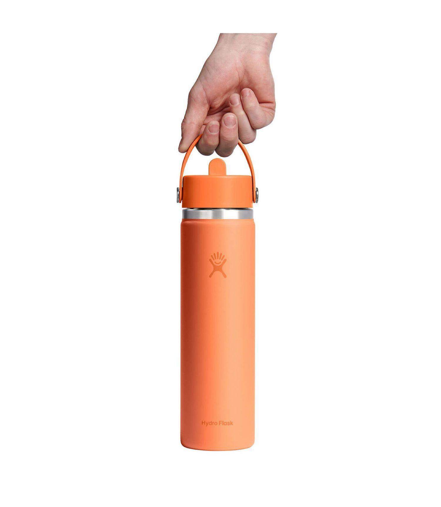 Botella Hydroflask Boca Ancha Con Bombilla 710Ml Naranja-2