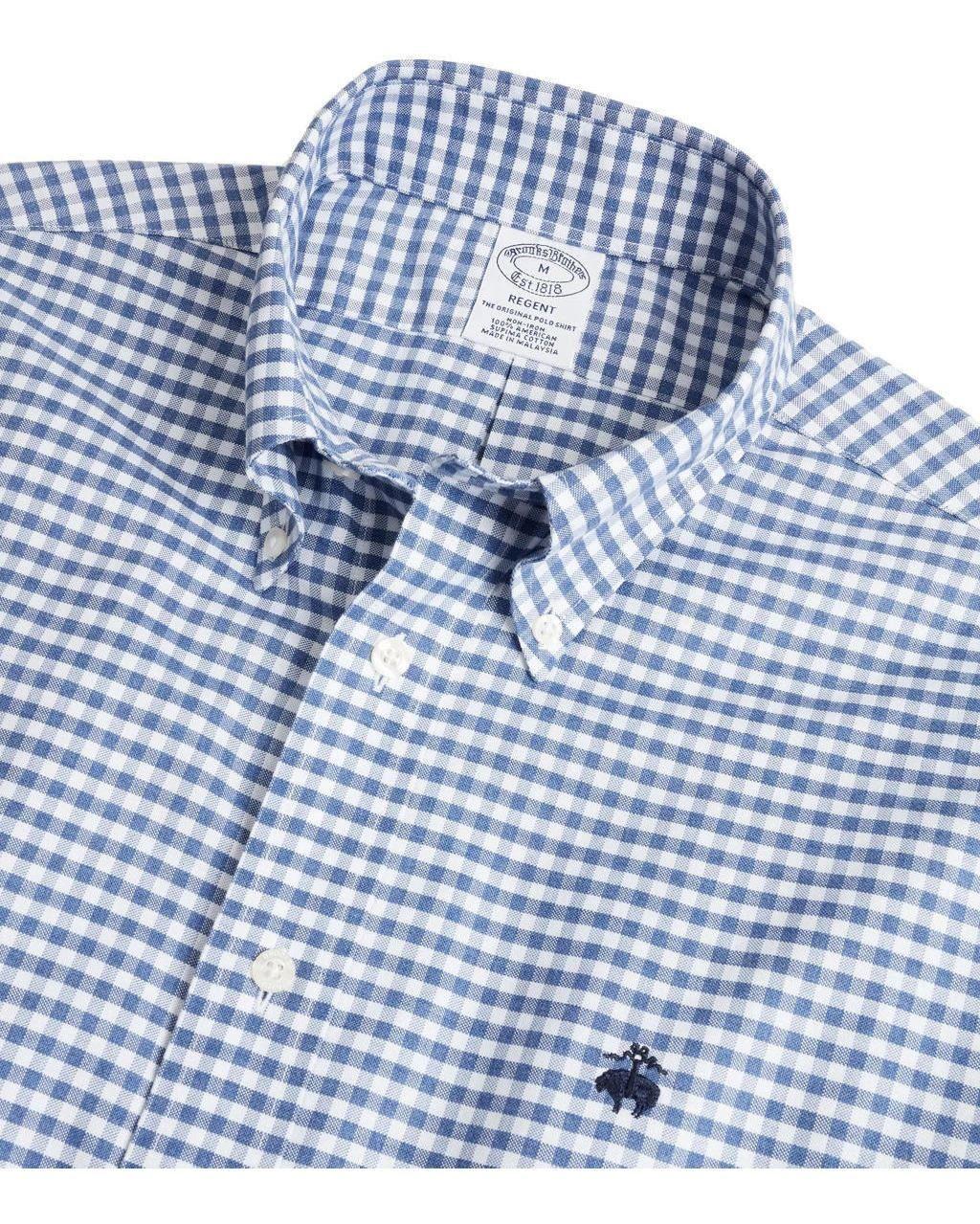 Camisa Brooks Brothers Hombre Non-iron Regent Azul-1