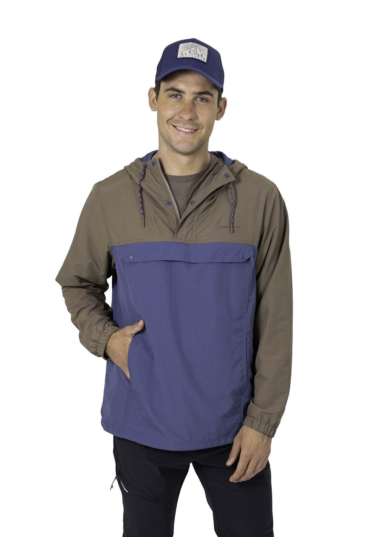 Cortaviento Andesgear Hombre Farellones Marrón-0