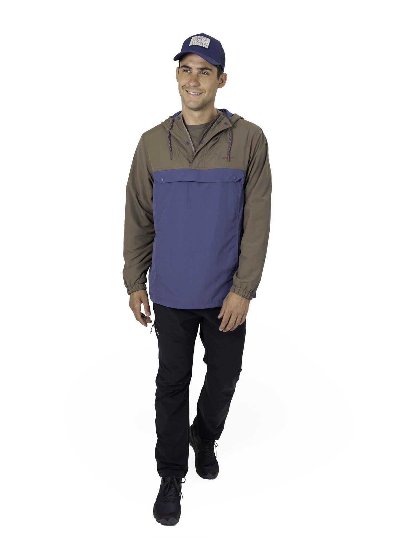 Cortaviento Andesgear Hombre Farellones Marrón-3