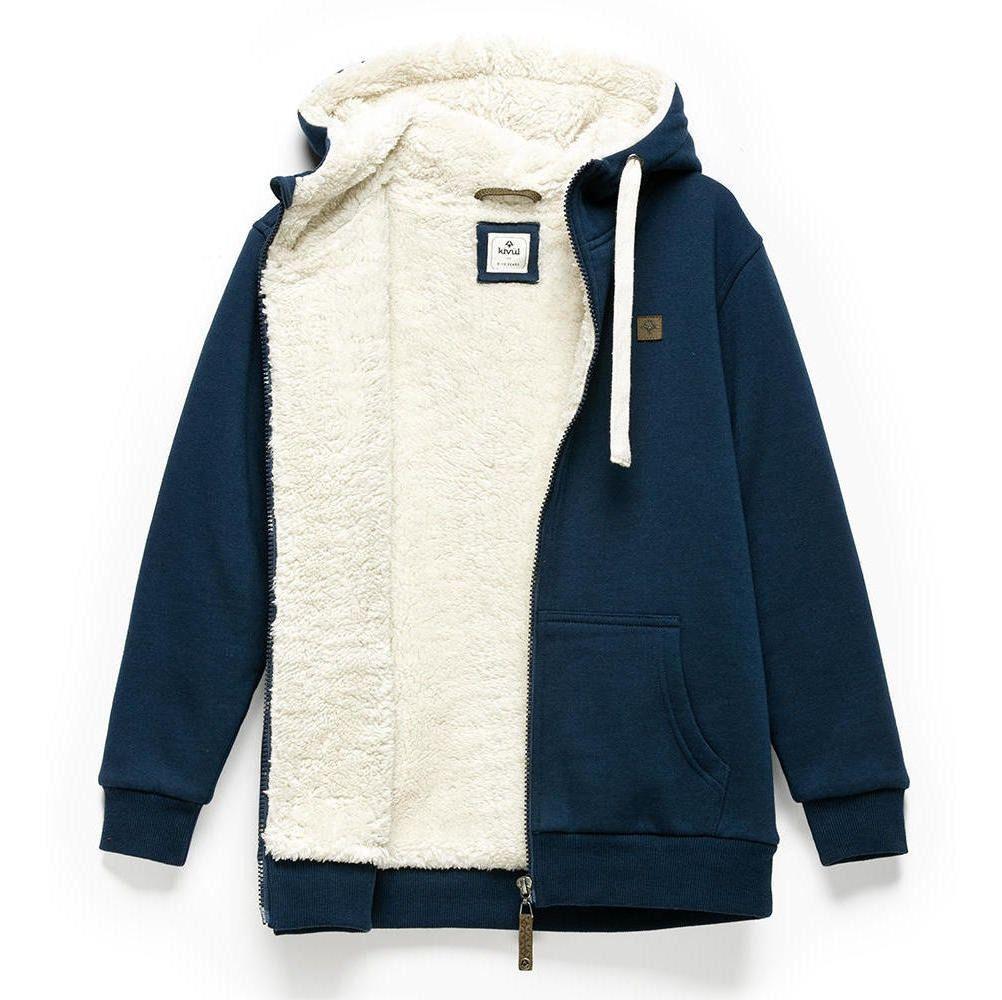 Polerón Kivül Niño Klement Sherpa Hoodie Azul Azul-1