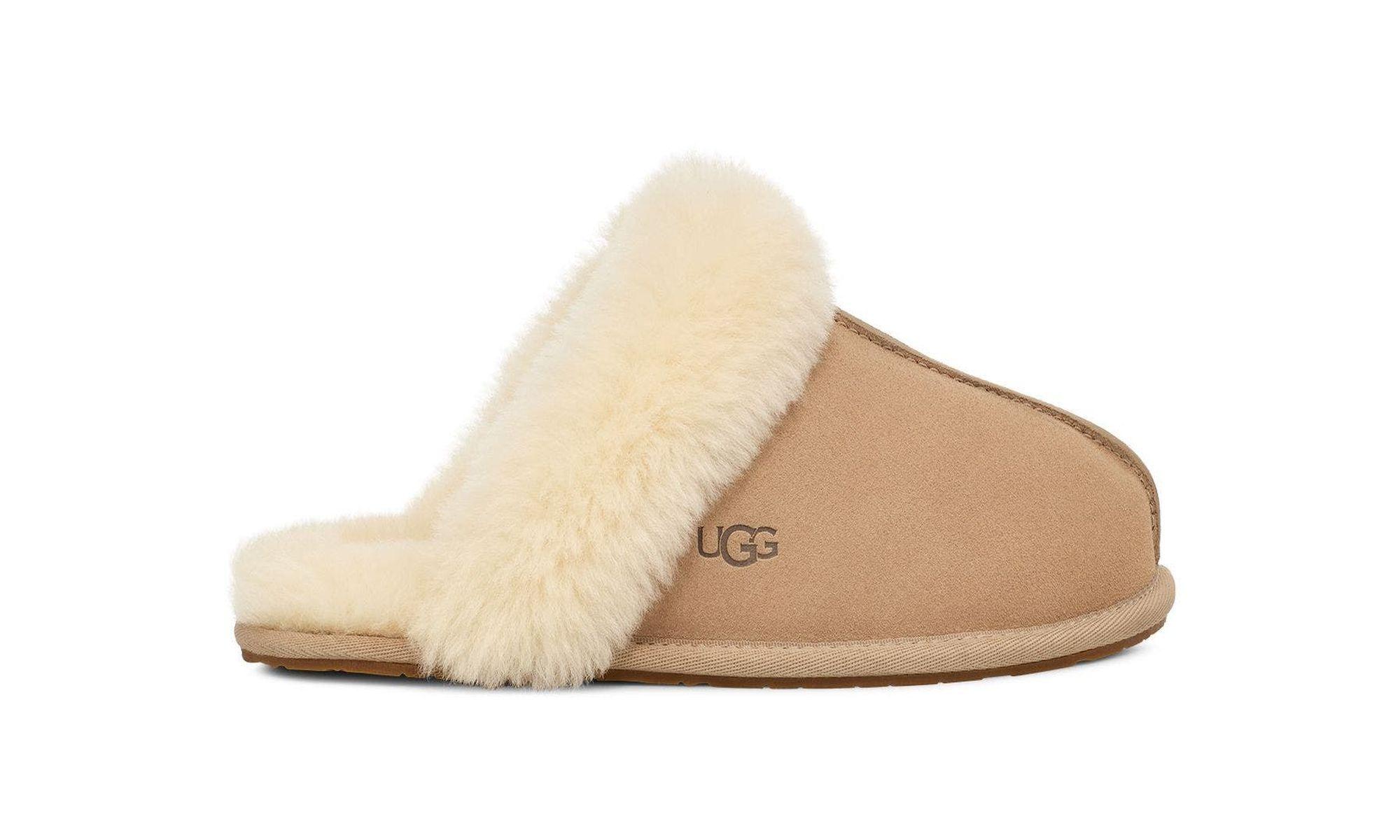 Pantufla UGG Mujer Scuffette II UGSAN Café-0