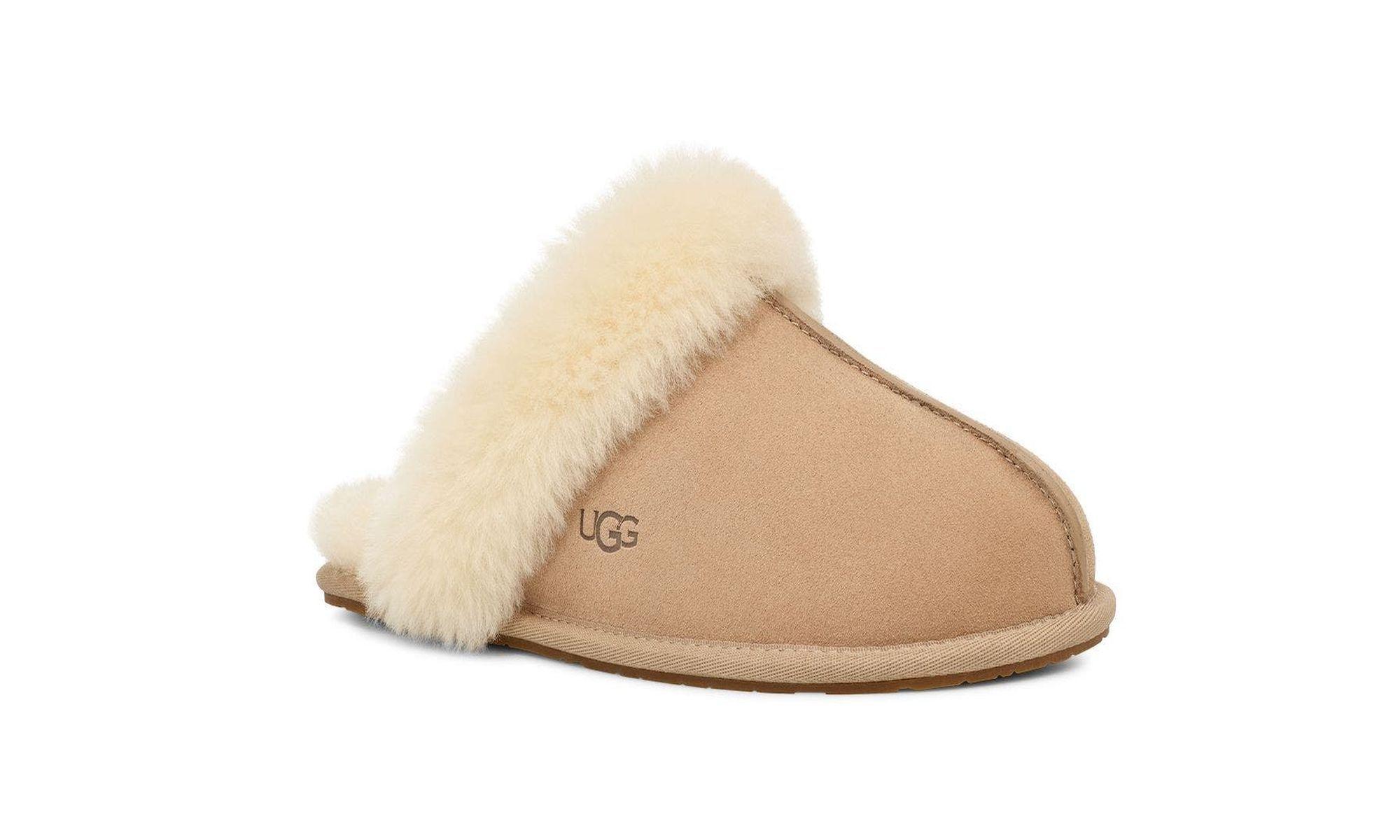 Pantufla UGG Mujer Scuffette II UGSAN Café-1
