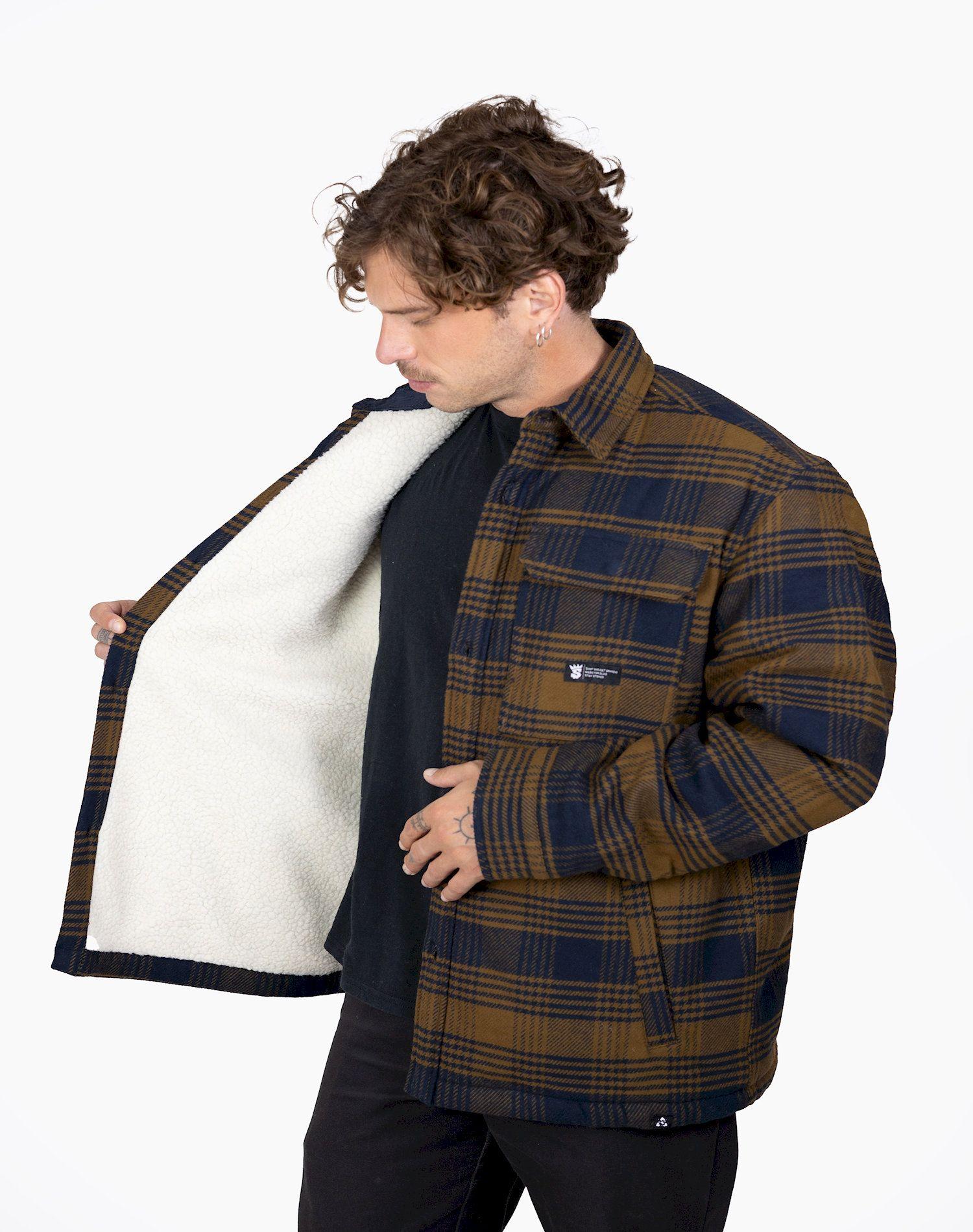 Chaqueta Stoked Hombre Ola Café-3