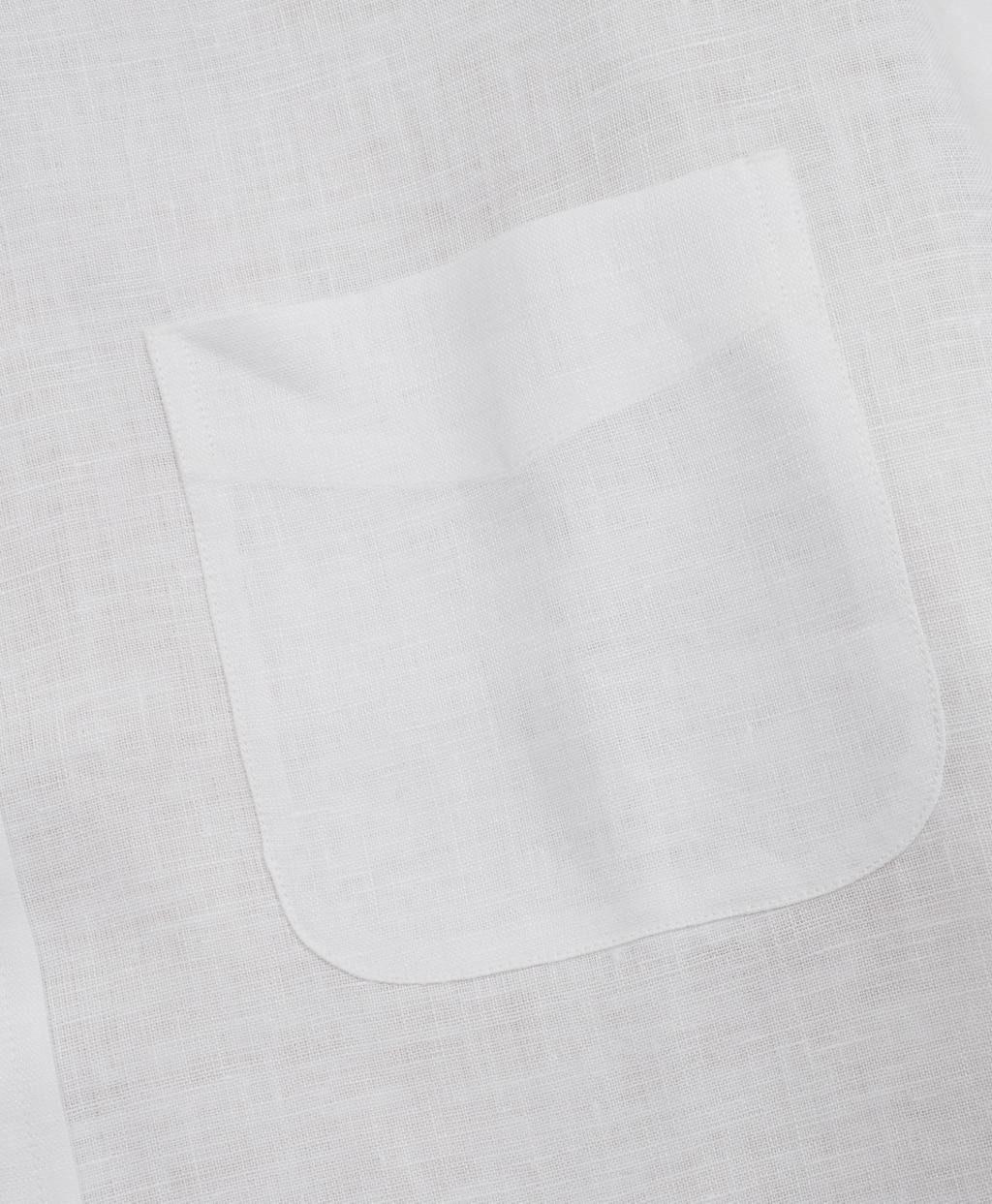 Camisa Brooks Brothers Hombre Regent Fit Irish Linen BB11 Blanco-2