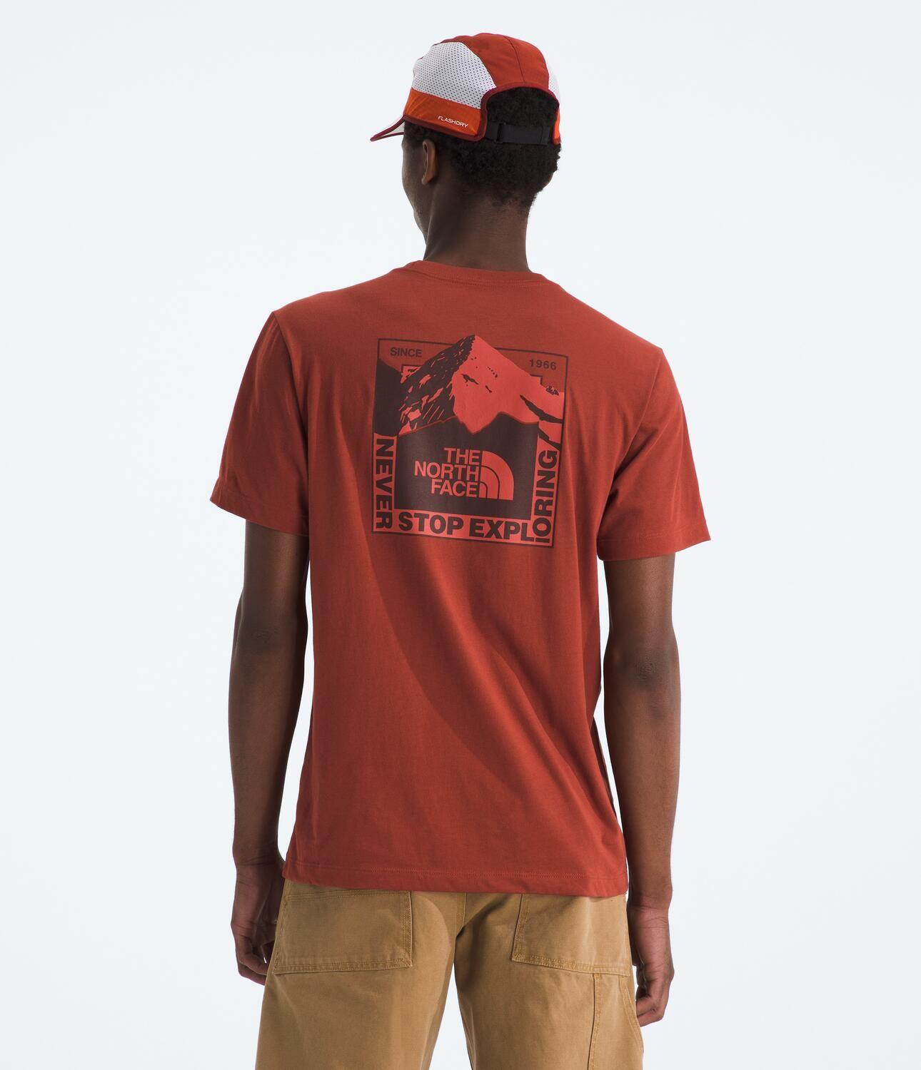 Polera Mountain Scape Regular Short Sleeve Te Hombre Rojo-1