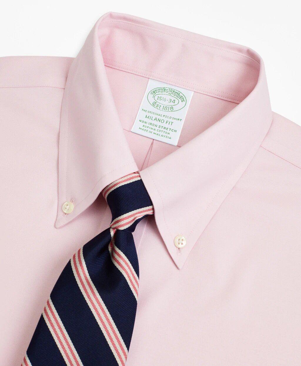 Camisa Miilano Fit Non-Iron Pinpoint Rosado-1