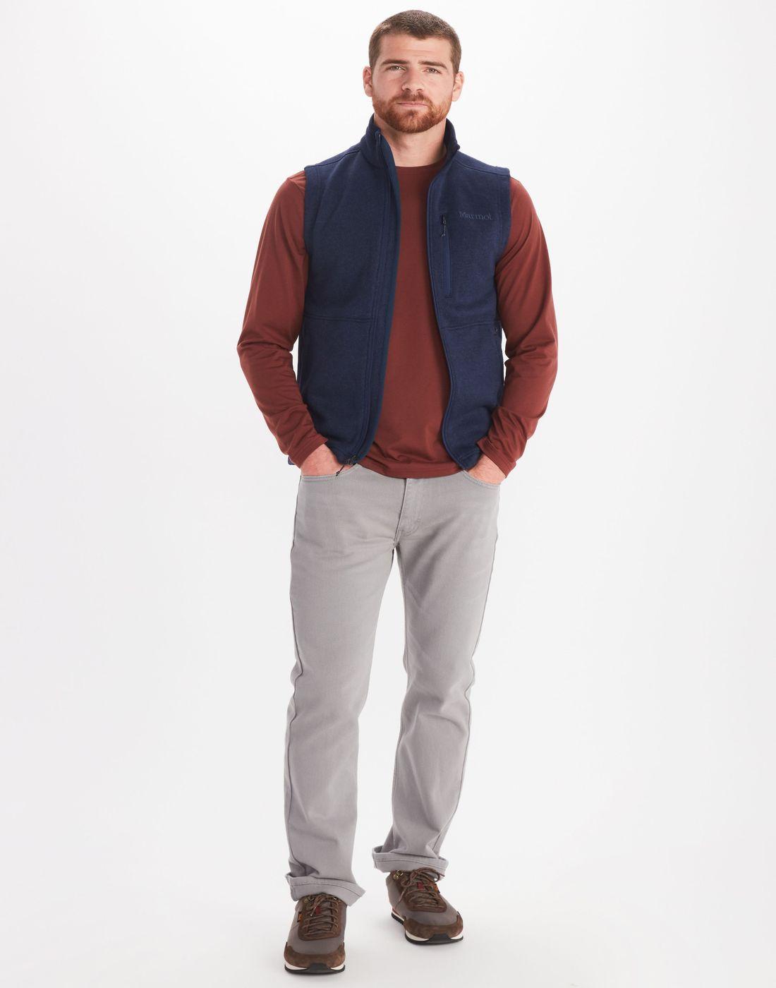 Polar Marmot Hombre Drop Line Vest Azul-0