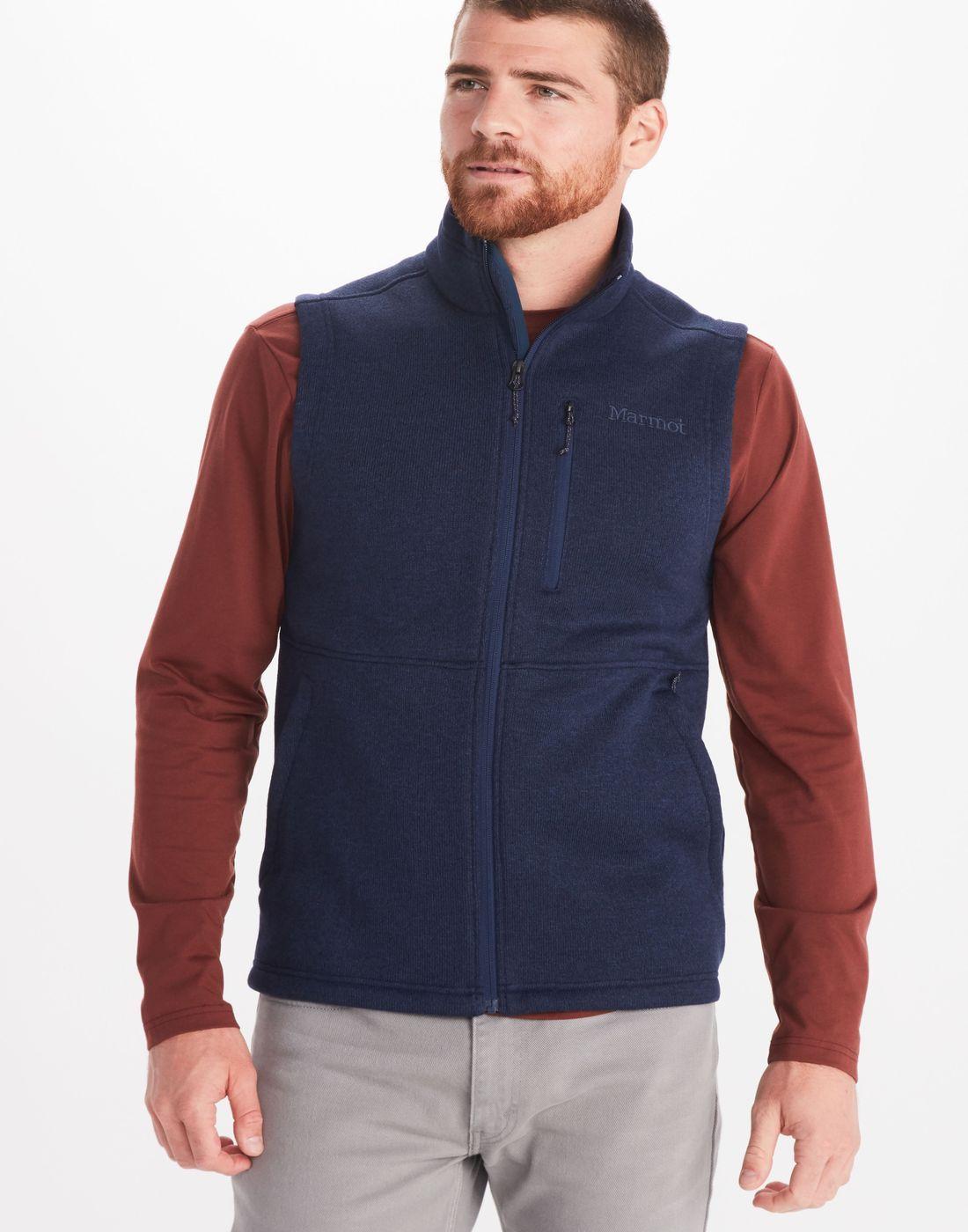 Polar Marmot Hombre Drop Line Vest Azul-1