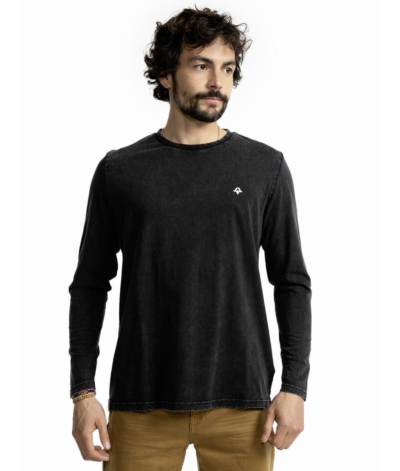 Polera Kivül Hombre Kinla Lavada Negro-0