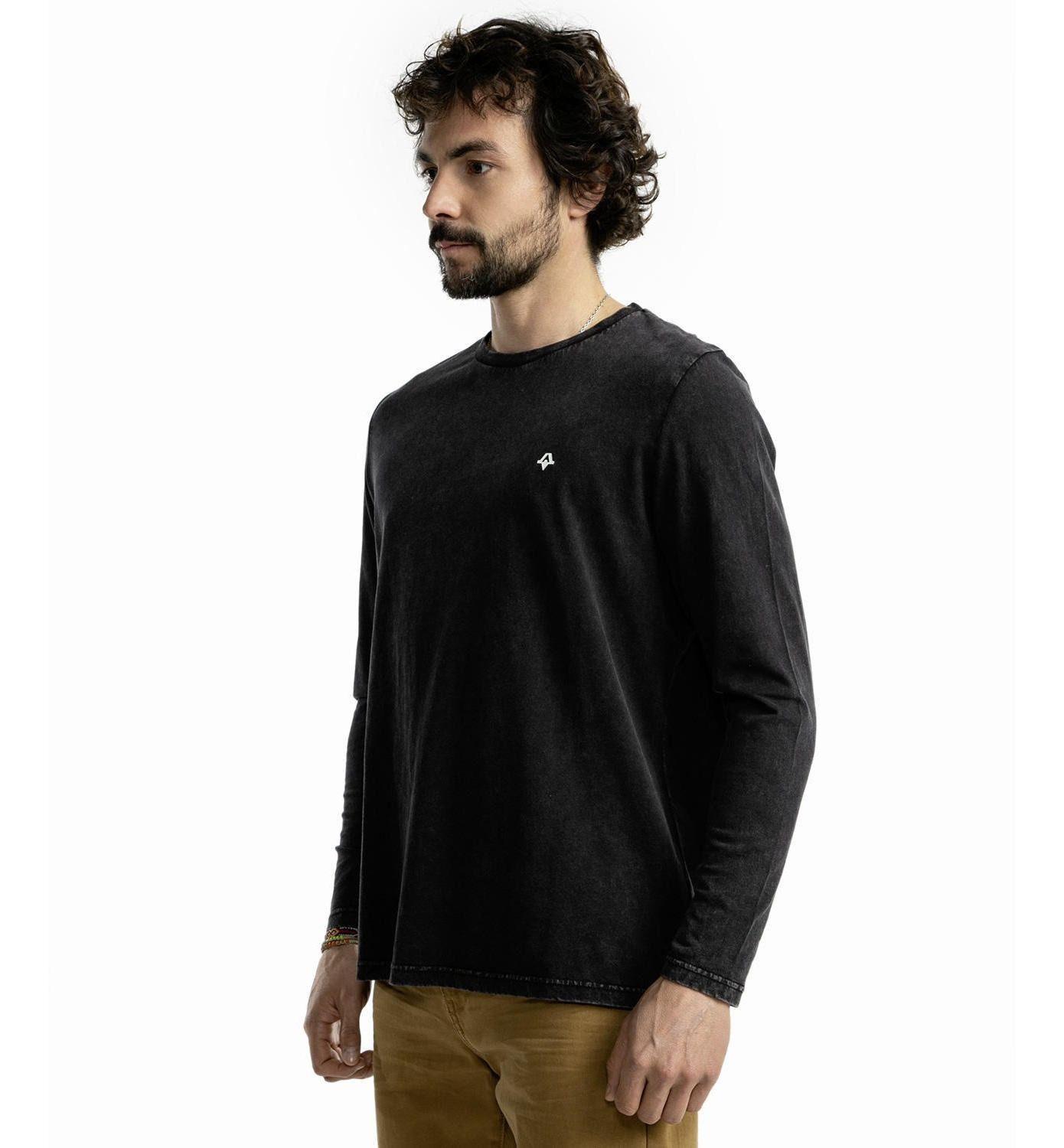 Polera Kivül Hombre Kinla Lavada Negro-1