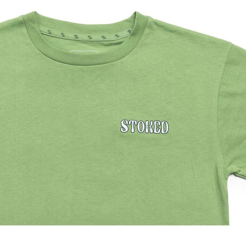 Polera Stoked Niño Art Verde-2