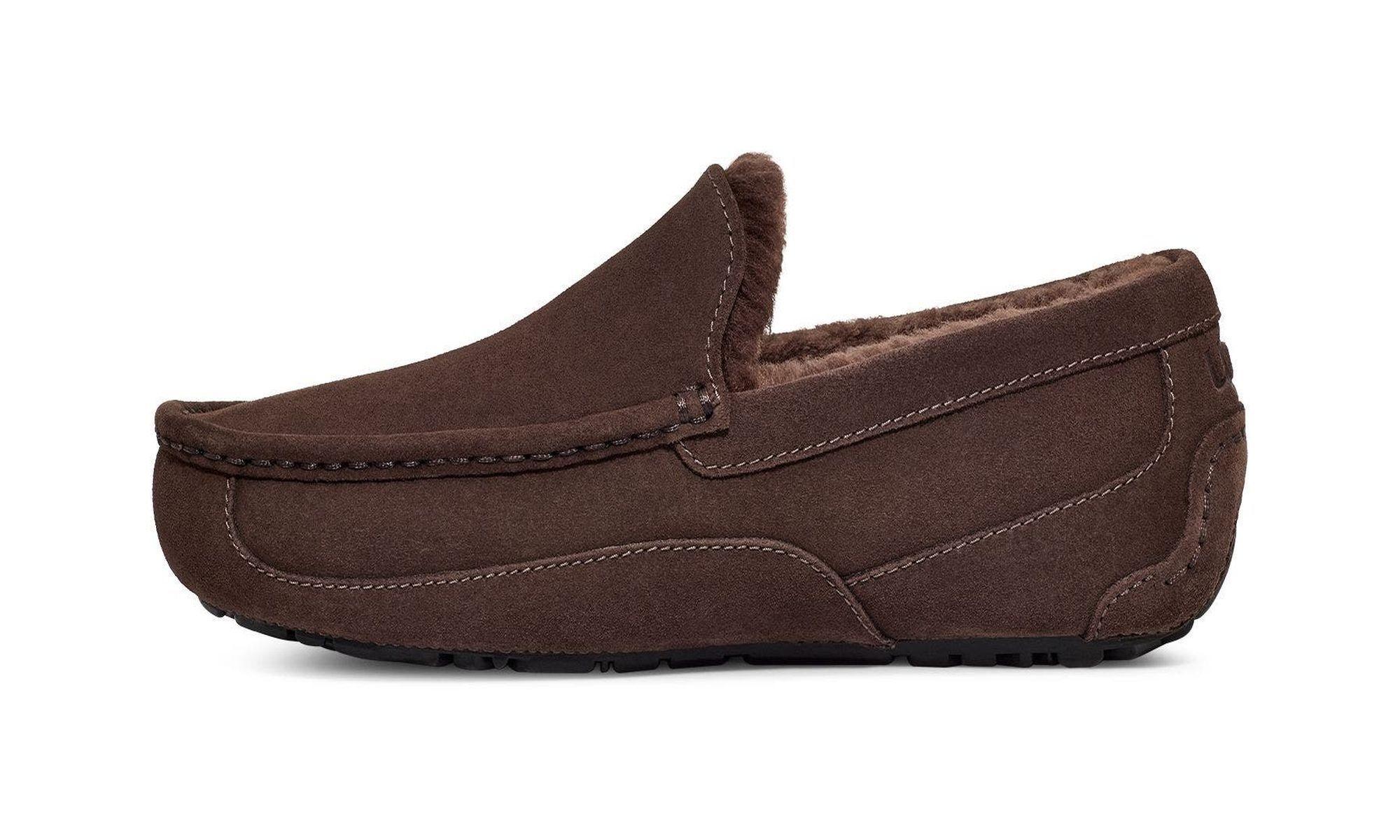 Pantuflas UGG Hombre Ascot UGDDC Café-3