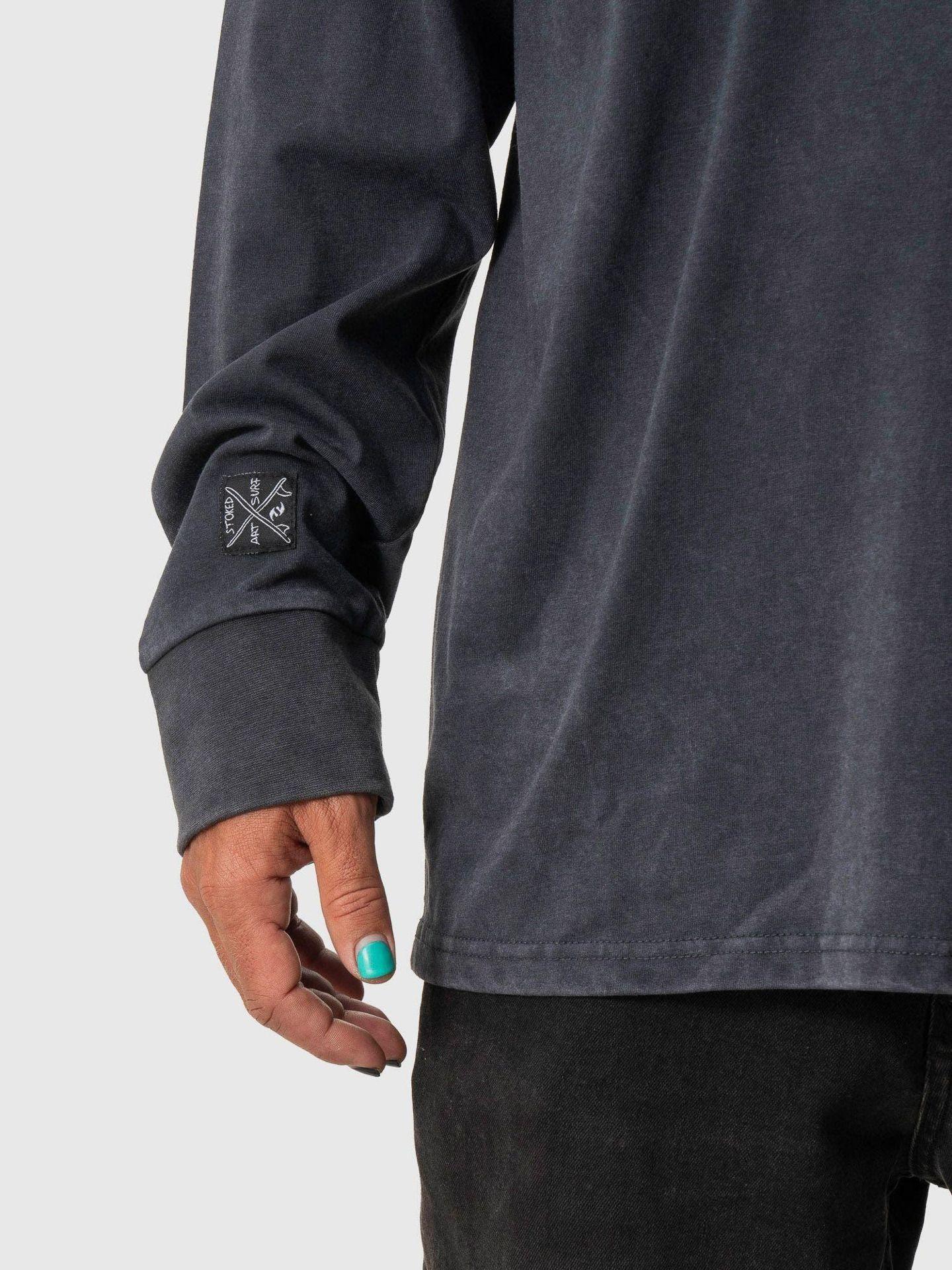 Polera Stoked Hombre Rainbow Ml Gris-4