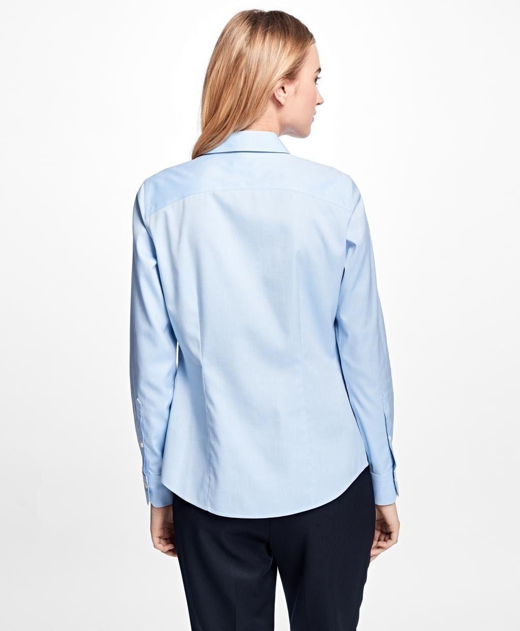 Blusa Brooks Brothers Mujer Tailored-fit Dress Celeste-3