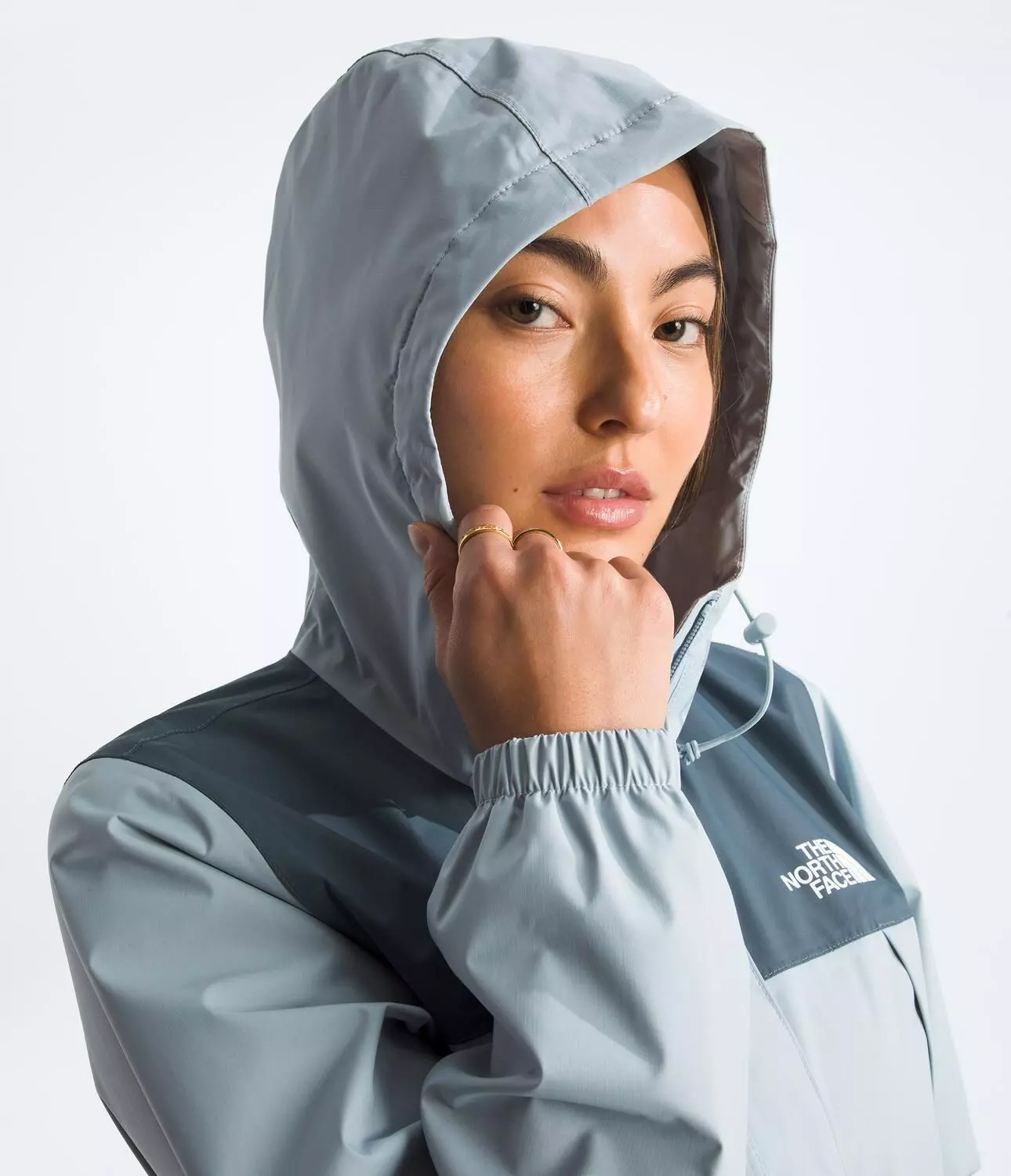 Chaqueta Impermeable Antora Mujer Gris-4
