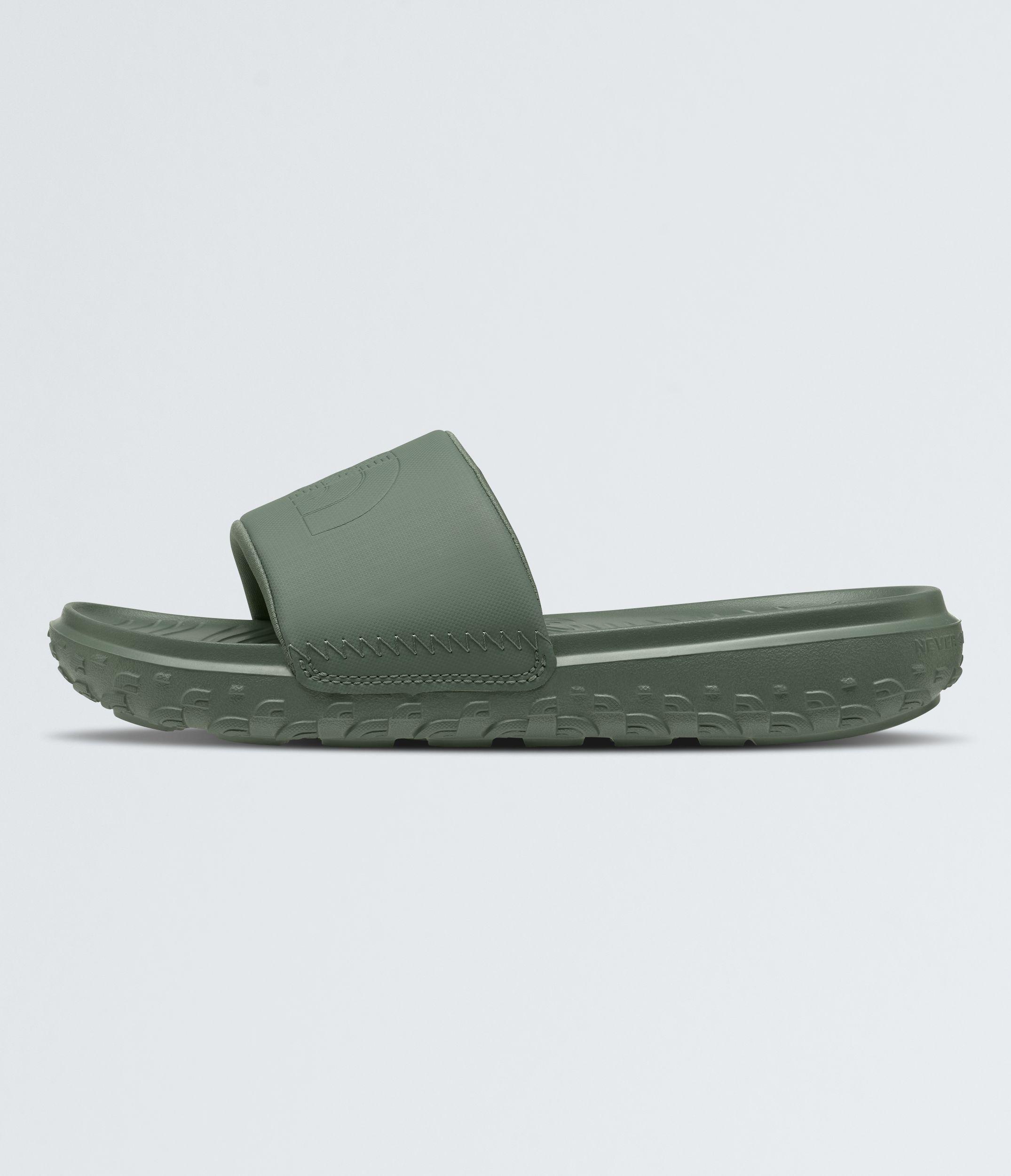 Sandalias Never Stop Cush Slide Verde-0