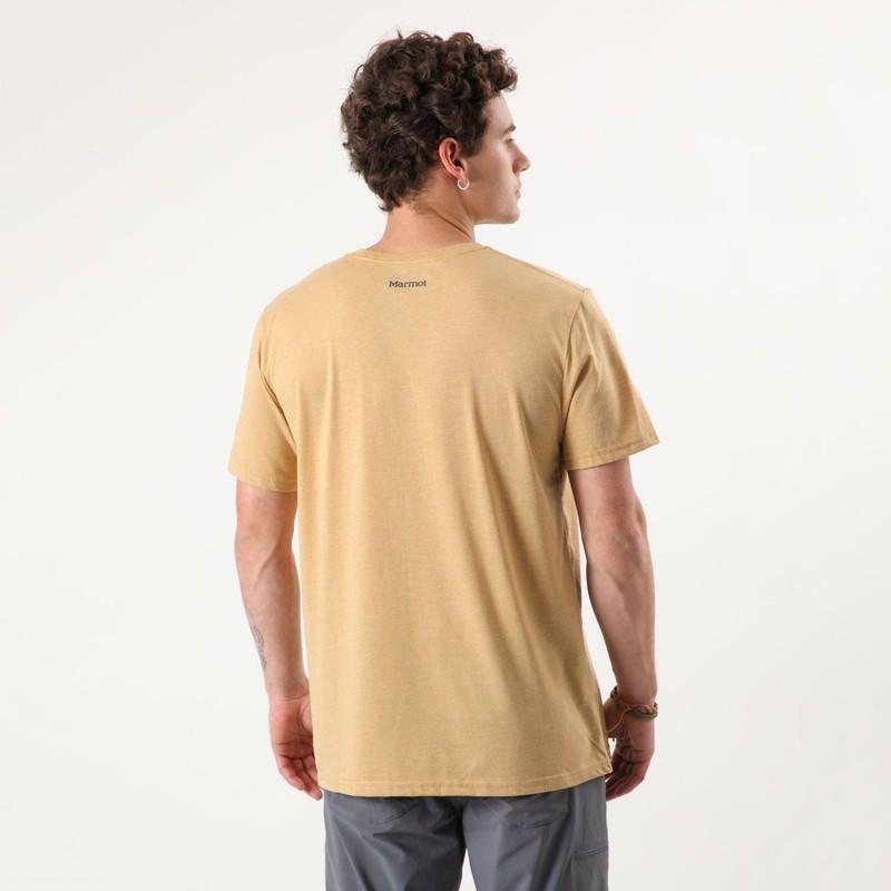 Polera Marmot Hombre Chest Logo Tee MA9772 Amarillo-1