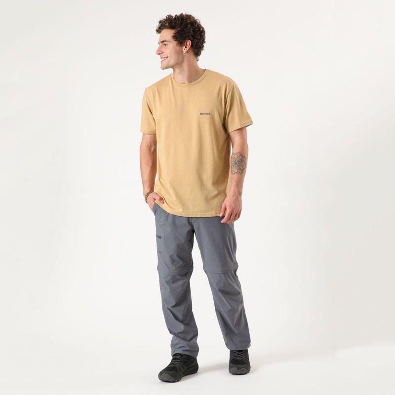 Polera Marmot Hombre Chest Logo Tee MA9772 Amarillo-2