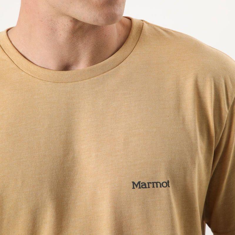 Polera Marmot Hombre Chest Logo Tee MA9772 Amarillo-3