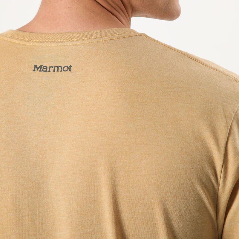 Polera Marmot Hombre Chest Logo Tee MA9772 Amarillo-4
