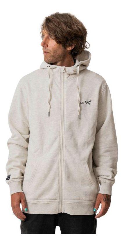 Polerón Stoked Hombre Fishing Crema-0