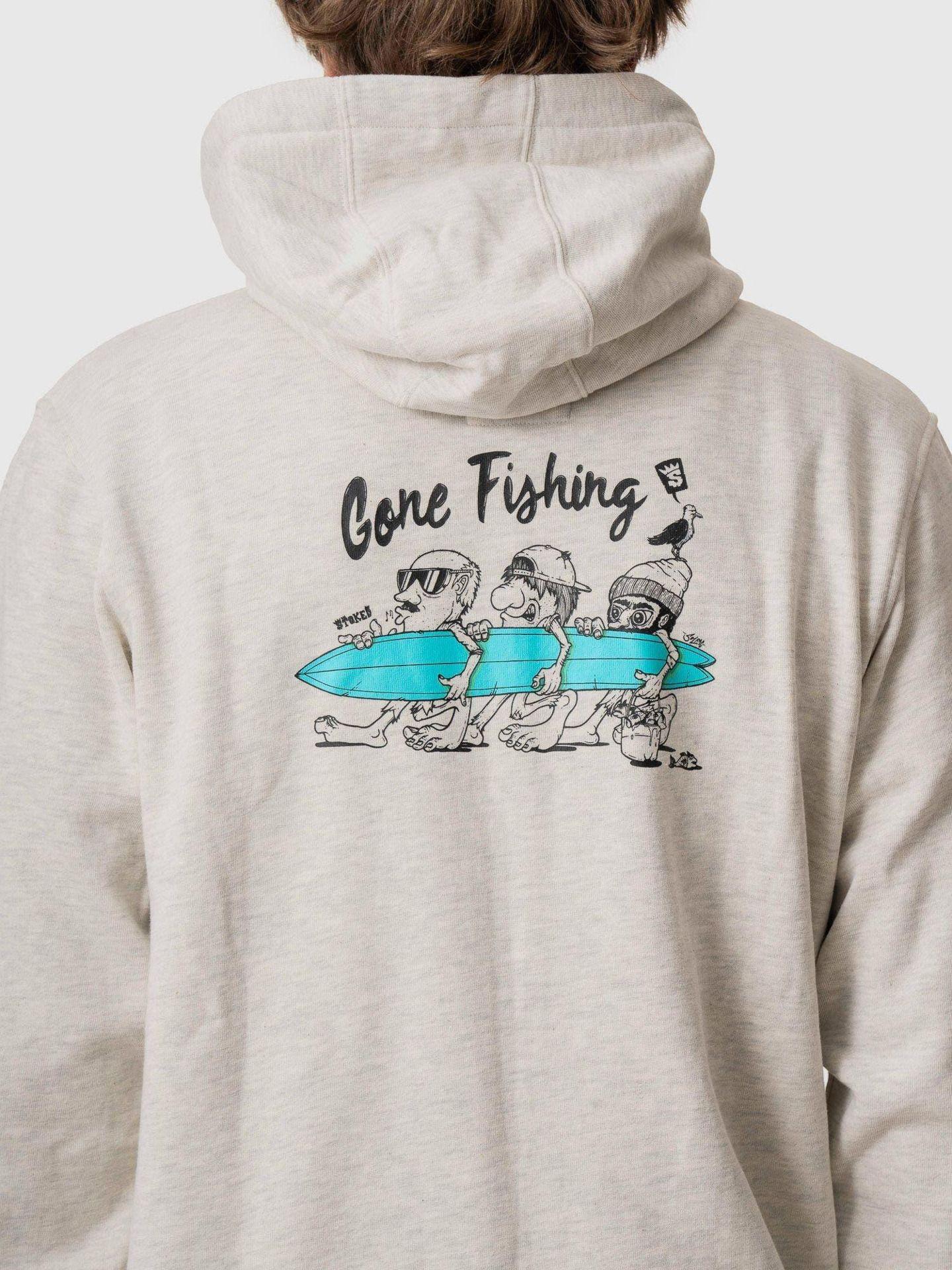 Polerón Stoked Hombre Fishing Crema-4