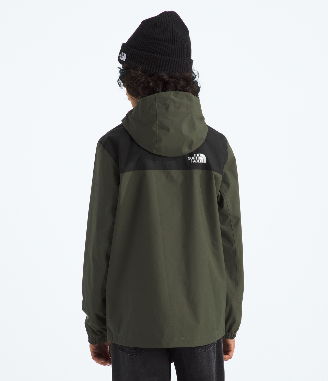 Chaqueta Impermeable Antora Niños Verde Oscuro-1