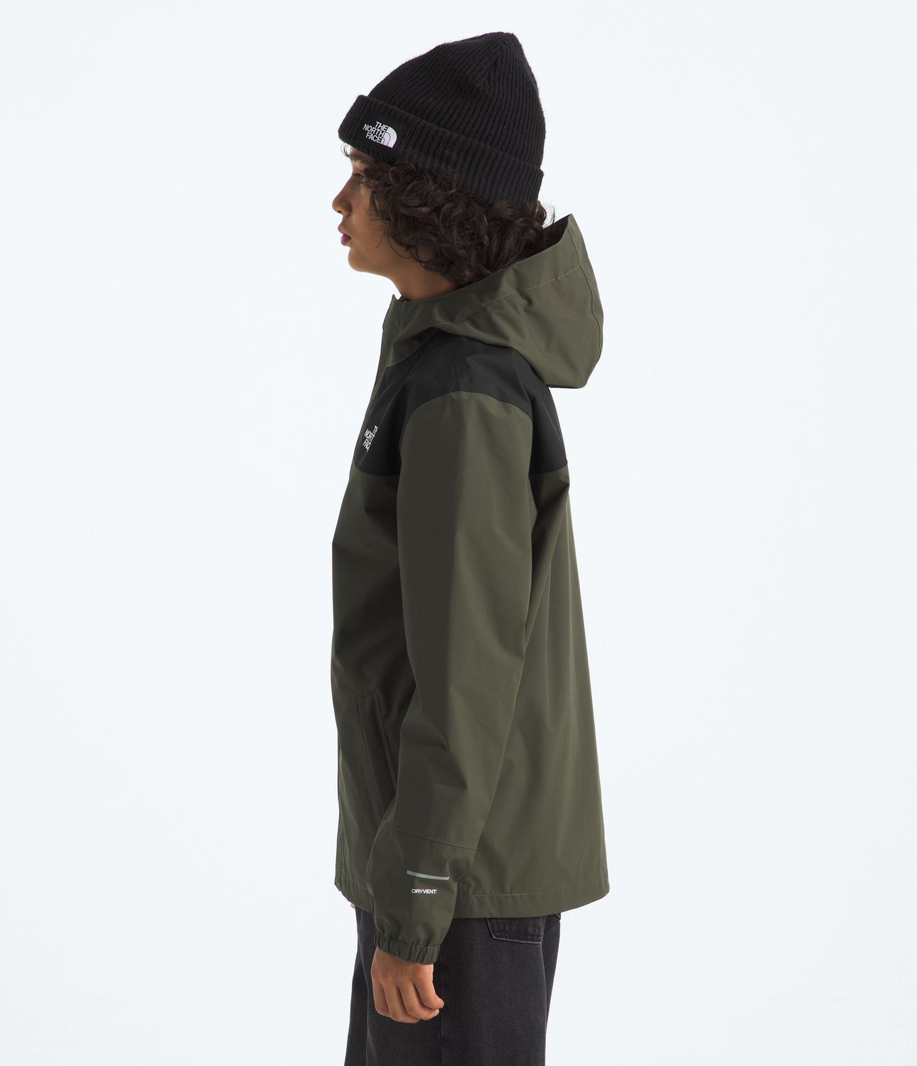 Chaqueta Impermeable Antora Niños Verde Oscuro-4