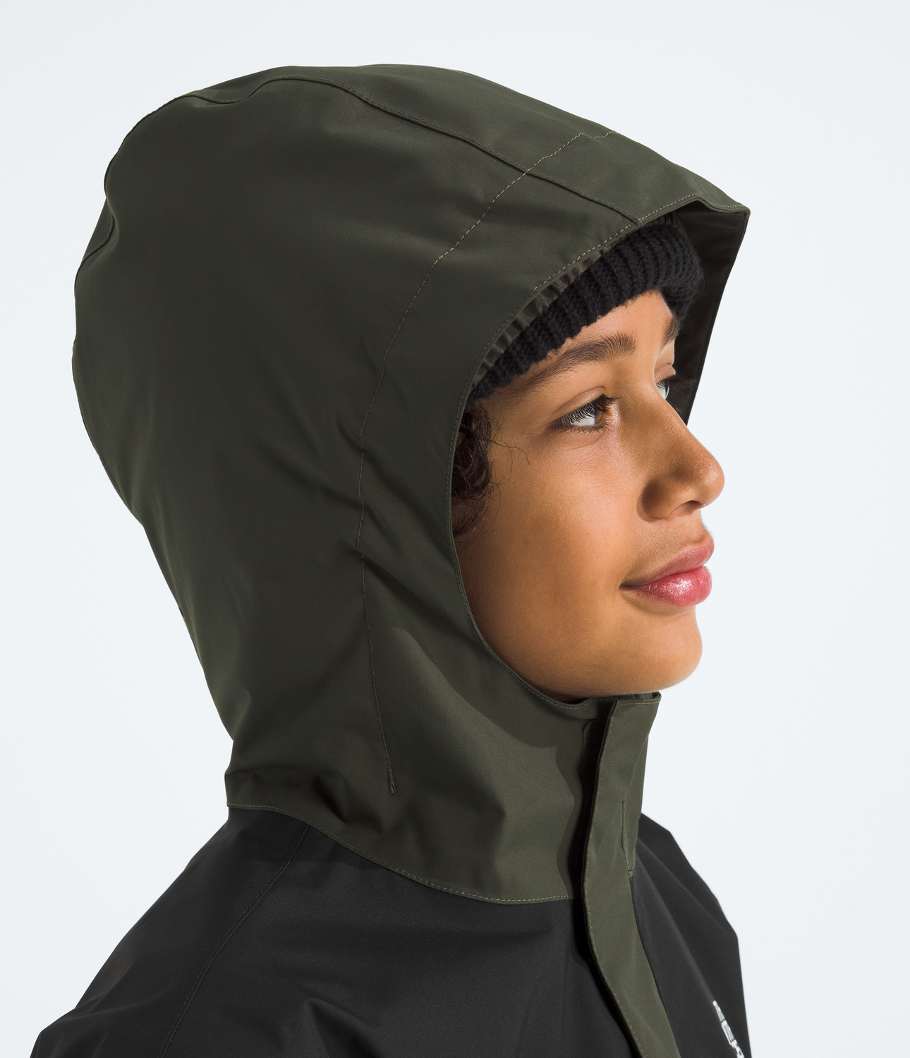 Chaqueta Impermeable Antora Niños Verde Oscuro-6