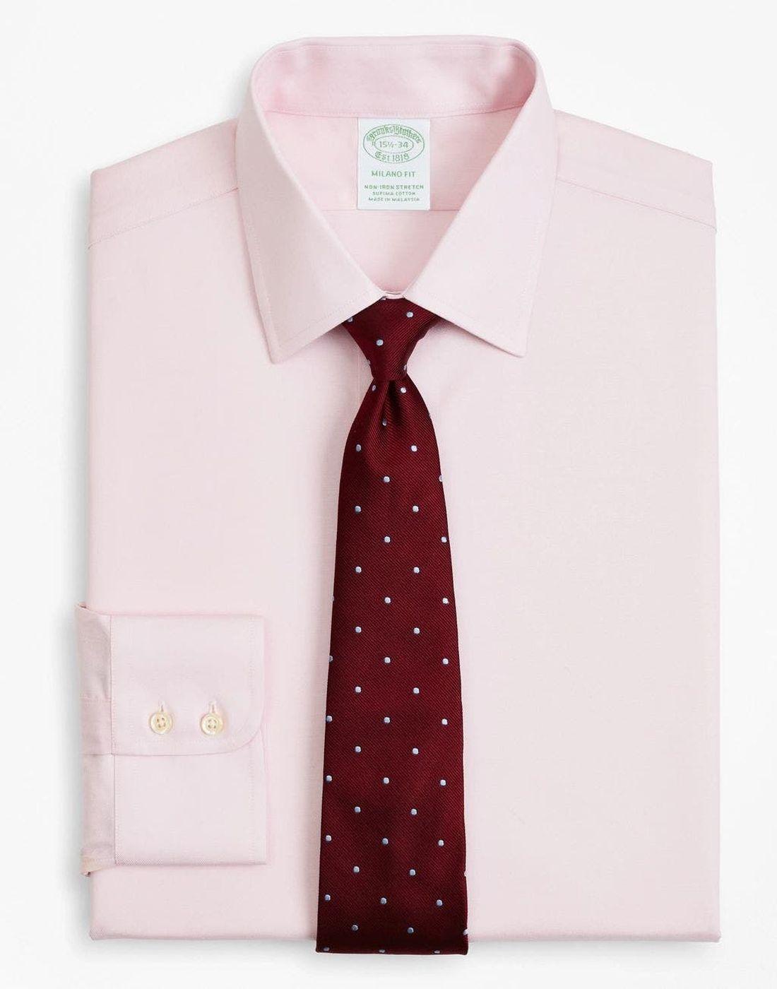 Camisa Brooks Brothers Hombre Ds Og Ni Stwl Ain Dbb Ff Np Mil Rosado-0