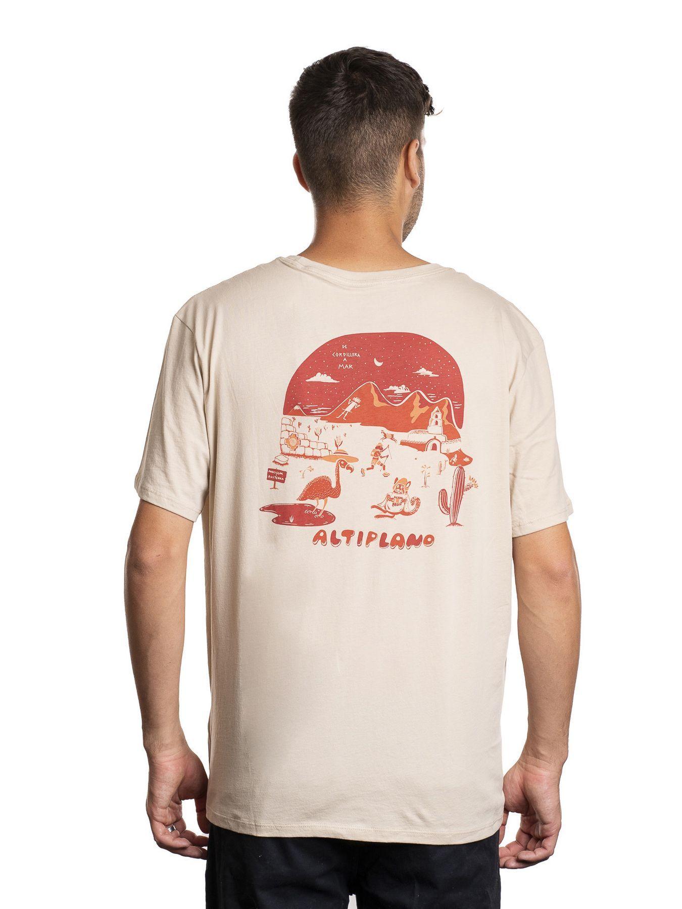 Polera Andesgear Hombre Cordillera A Mar Beige-1