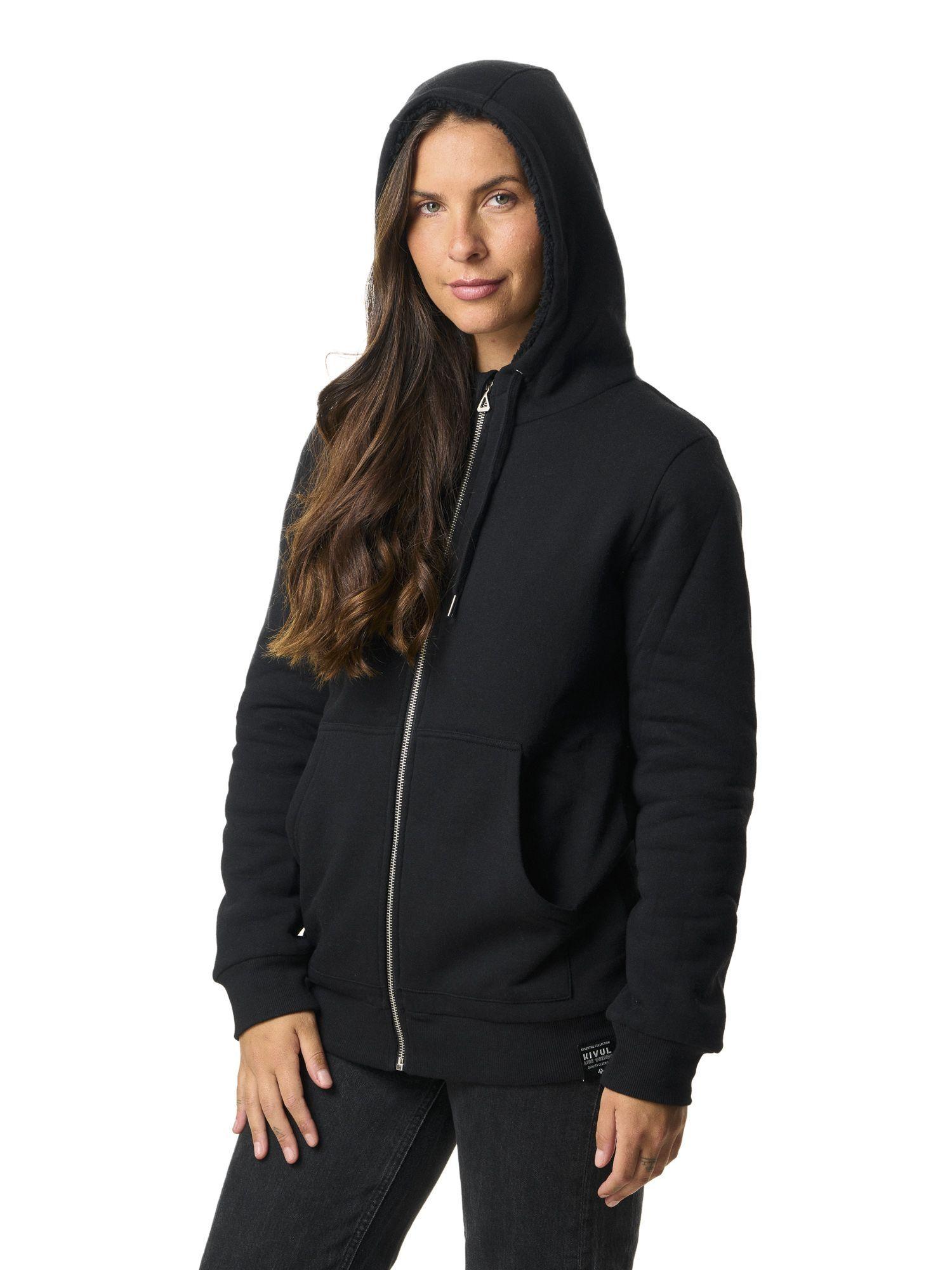 Polerón Kivul Mujer Keta Reciclado Negro-4