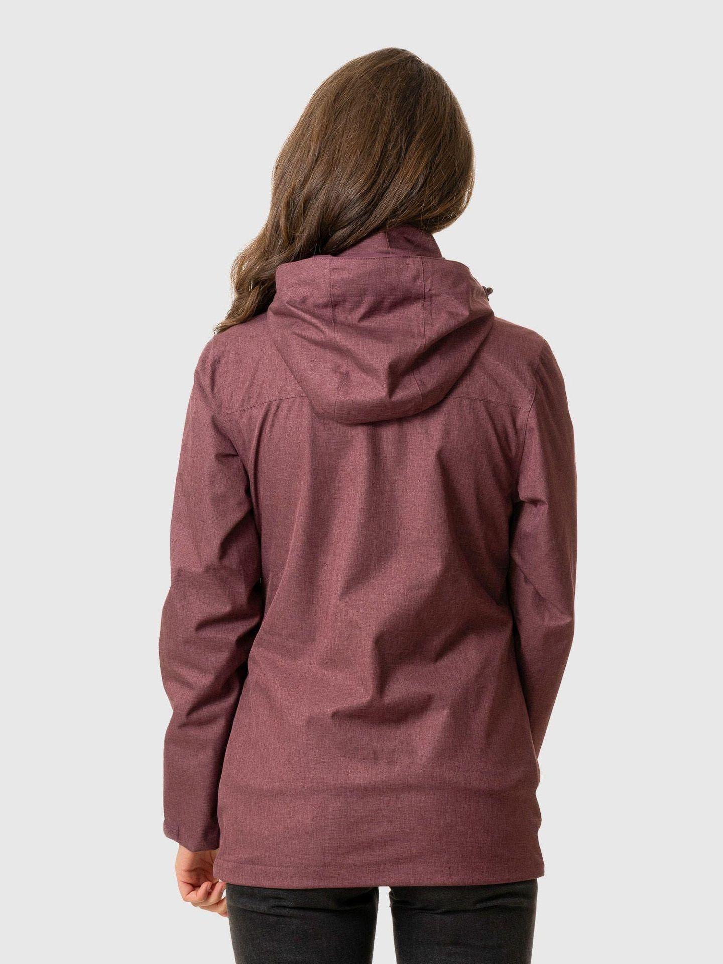 Chaqueta Kivül Mujer Siklos 3 En 1 Reciclada Burdeo-2
