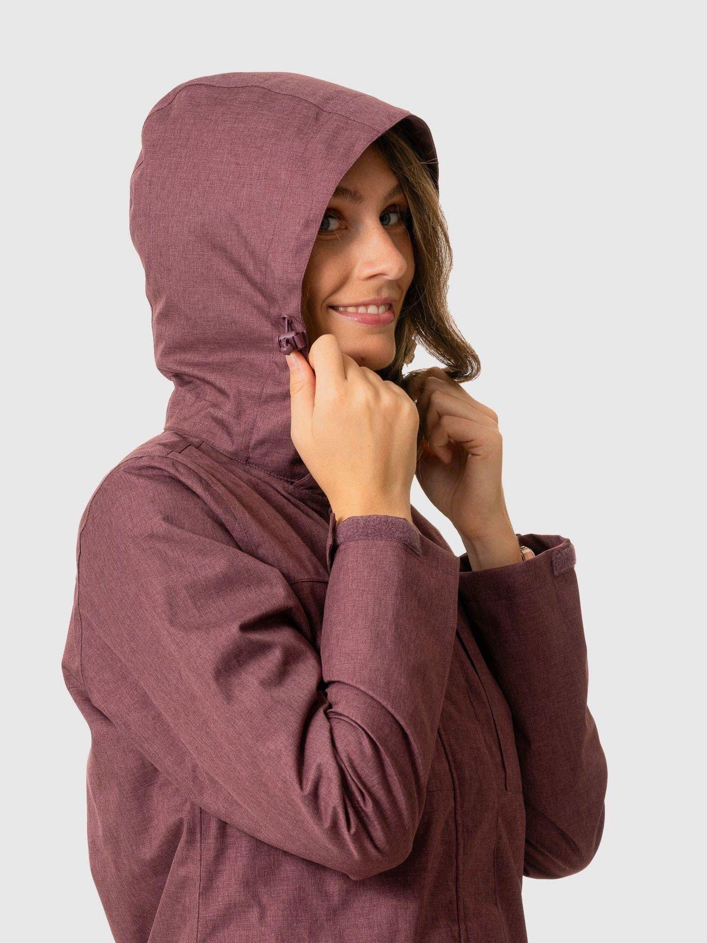 Chaqueta Kivül Mujer Siklos 3 En 1 Reciclada Burdeo-4
