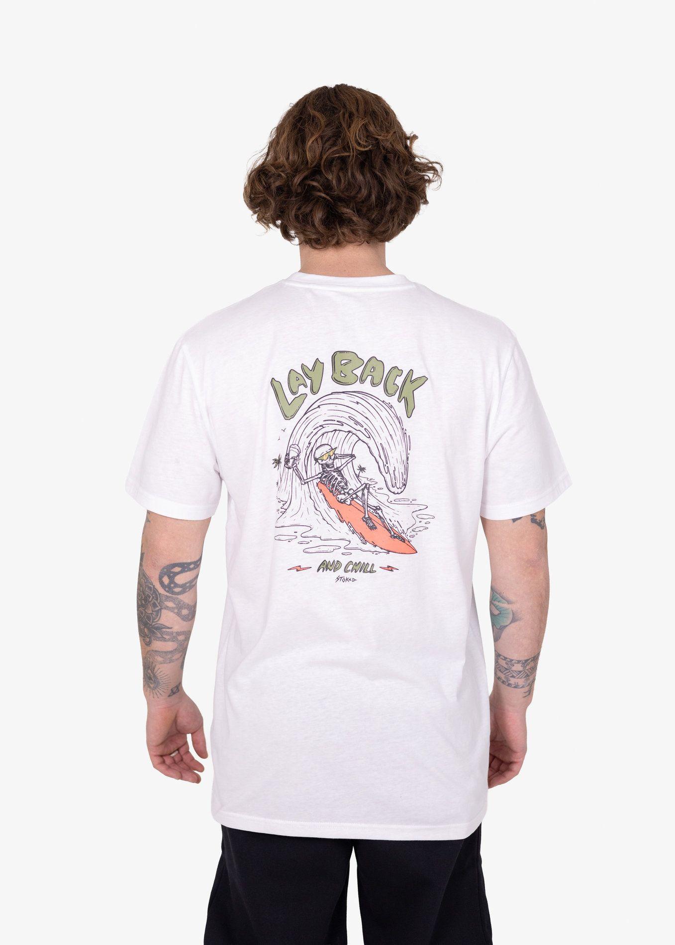 Polera Layback Stoked V26 Hombre Blanco-3