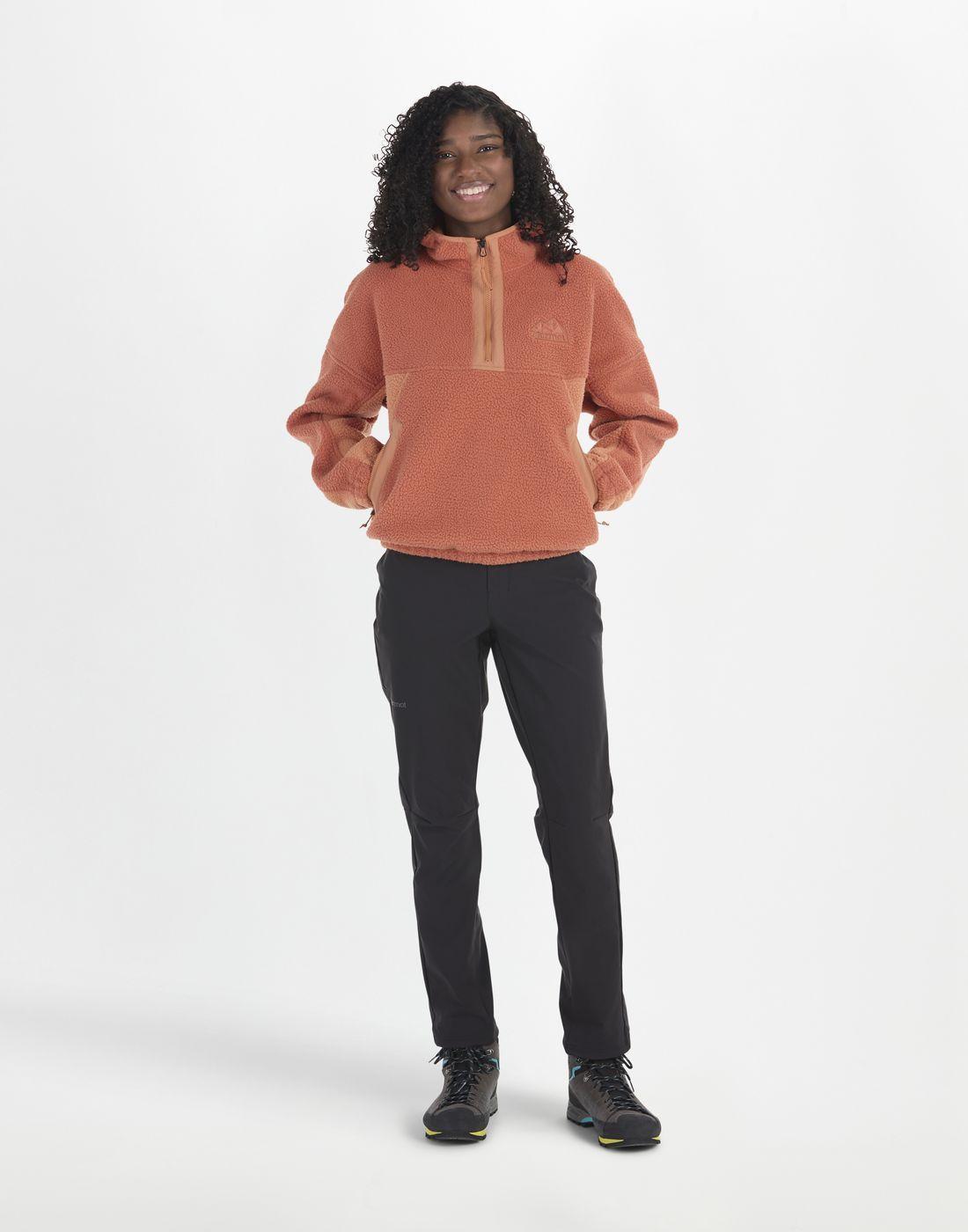 Polar Marmot Mujer W Super Aros Fleece Hoody Naranja-2