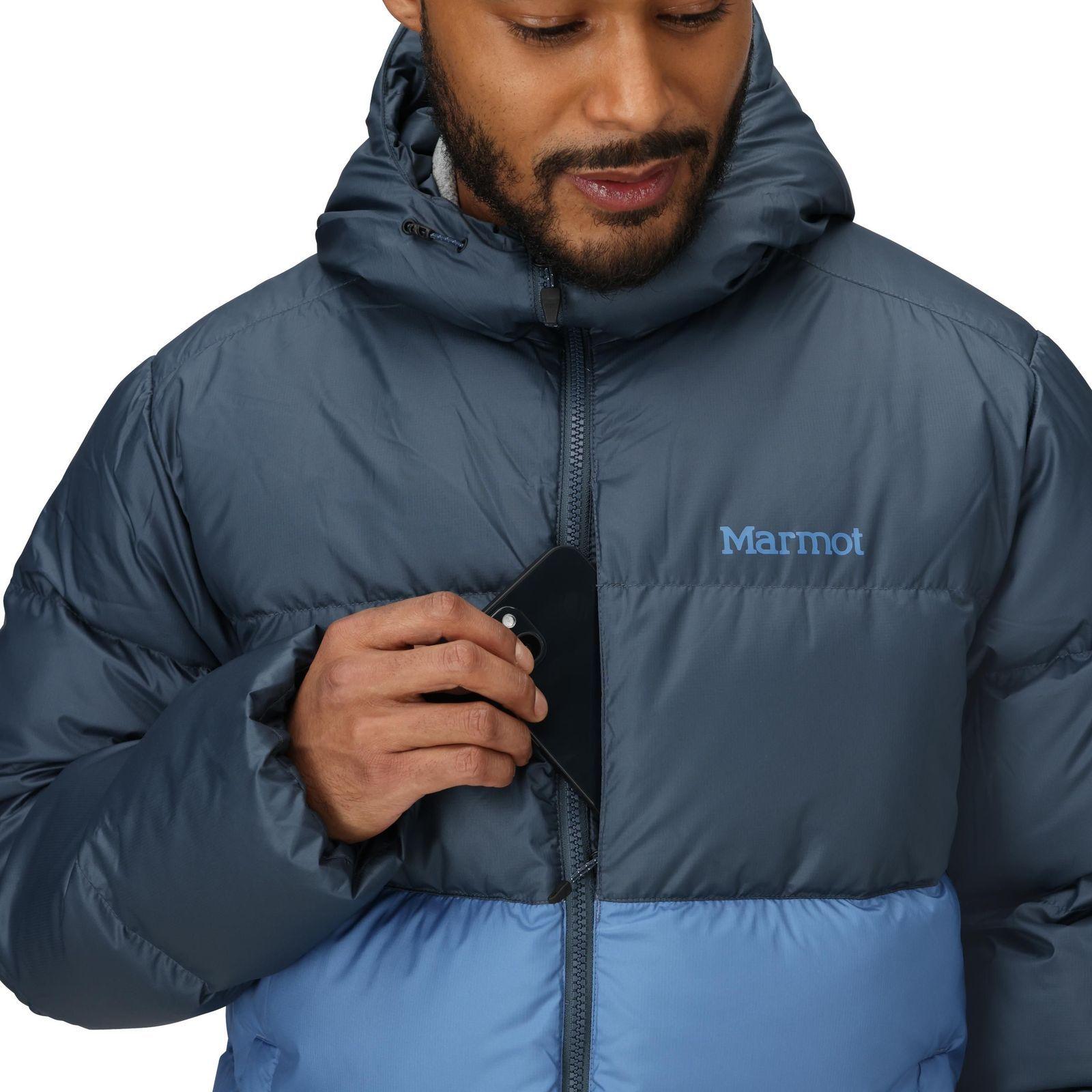 Chaqueta Marmot Hombre Guides Down Azul-3