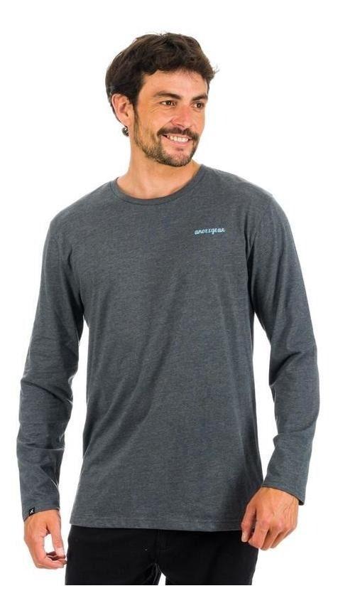 Polera Andesgear Hombre Cumbres Gris-0
