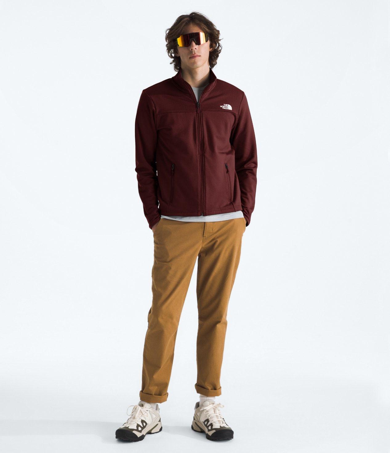 Polar The North Face Hombre Cedar Trail Grid Burdeo-3