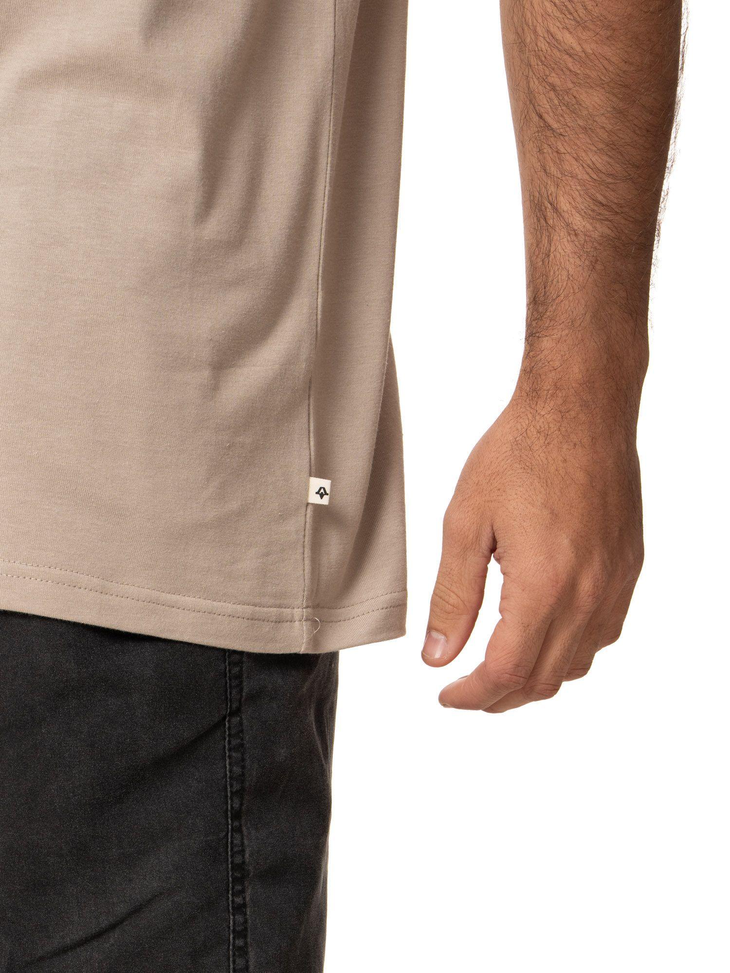 Polera Kivül Hombre Logo Café-4
