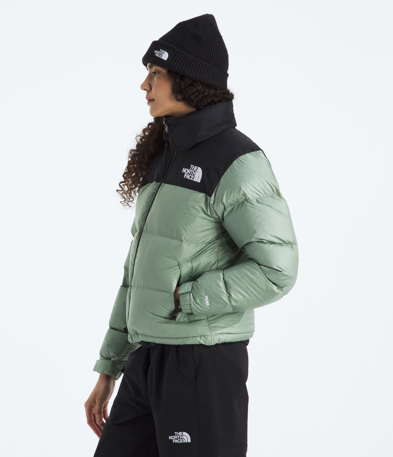 Chaqueta De Pluma 1996 Retro Nuptse Mujer Verde Claro-8